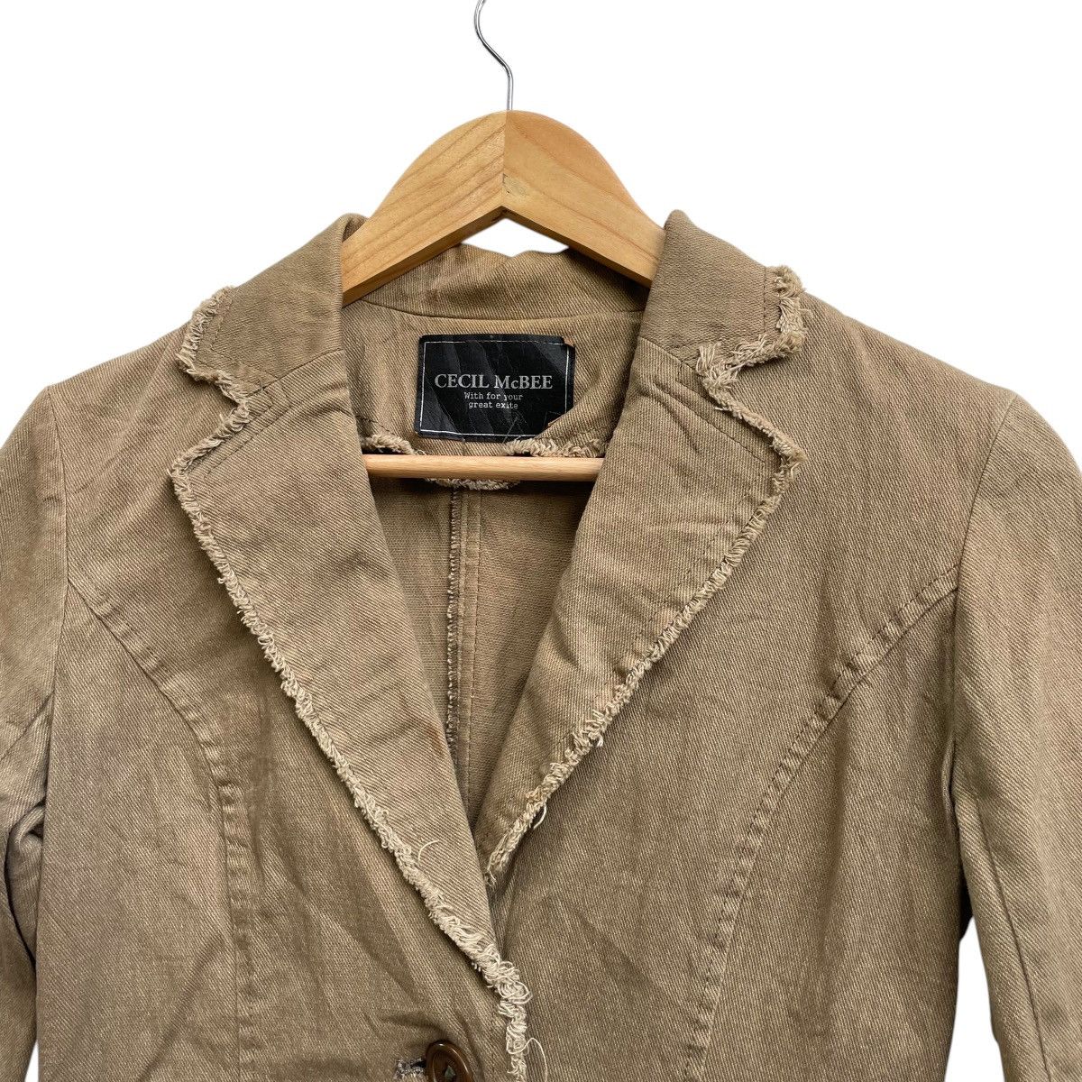 Japanese Brand 💥Vintage Cecil Mc Bee Deconstructed Single ButtonJacket Size S / US 4 / IT 40 - 3 Thumbnail