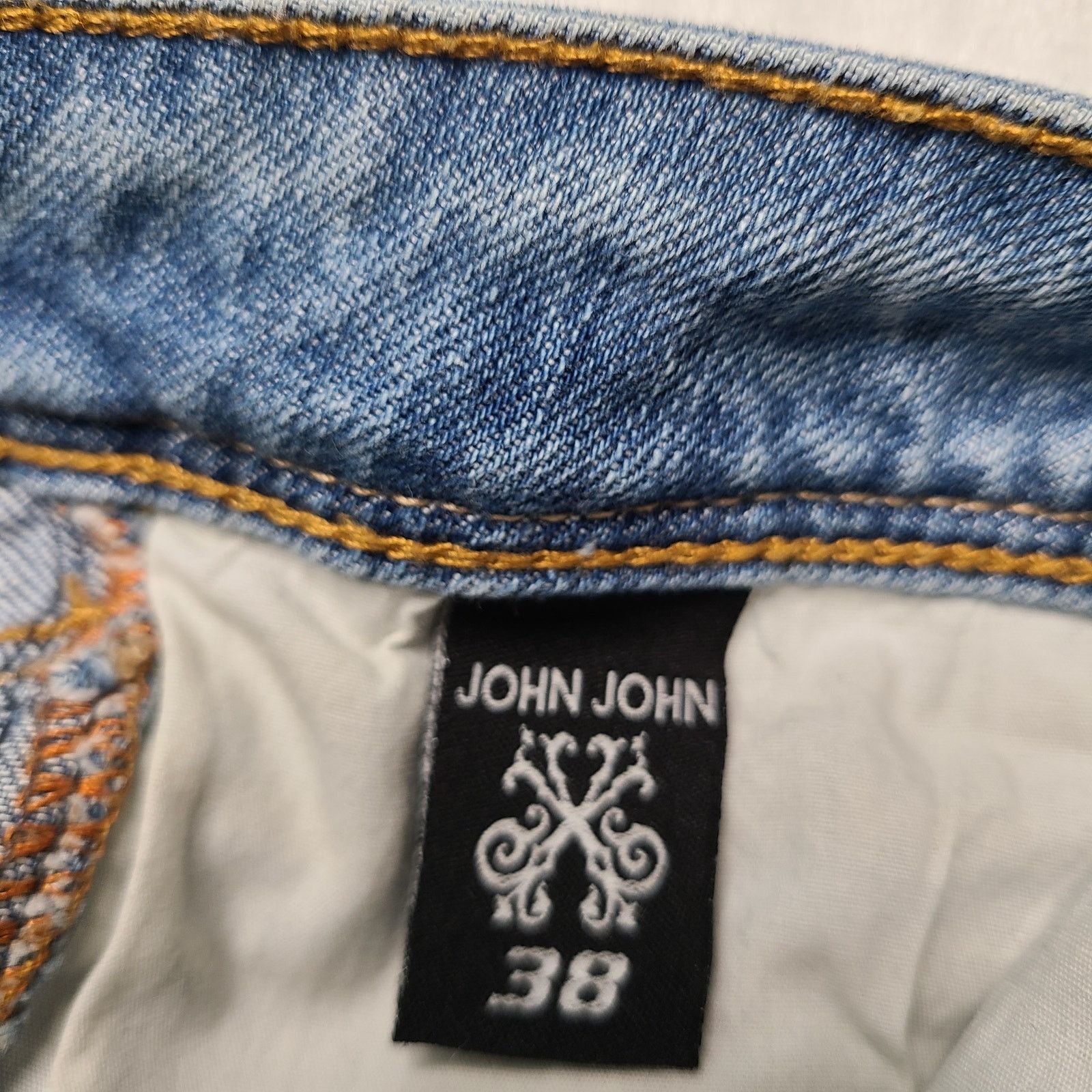Other John John Distressed Bootcut Mid Rise Jeans US 8 Waist 28 Size 28" / US 6 / IT 42 - 7 Thumbnail