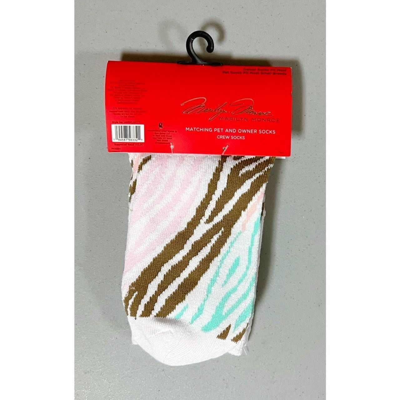 Japanese Brand × Vintage Marilyn Monroe Pastel Striped Matching Crew Socks Set NWT 🎀 Size ONE SIZE - 4 Thumbnail