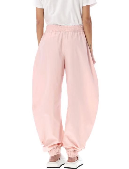 The Attico o1s22i1n1024 Poplin Joggers in Pink Size 27" / US 4 / IT 40 - 4 Thumbnail