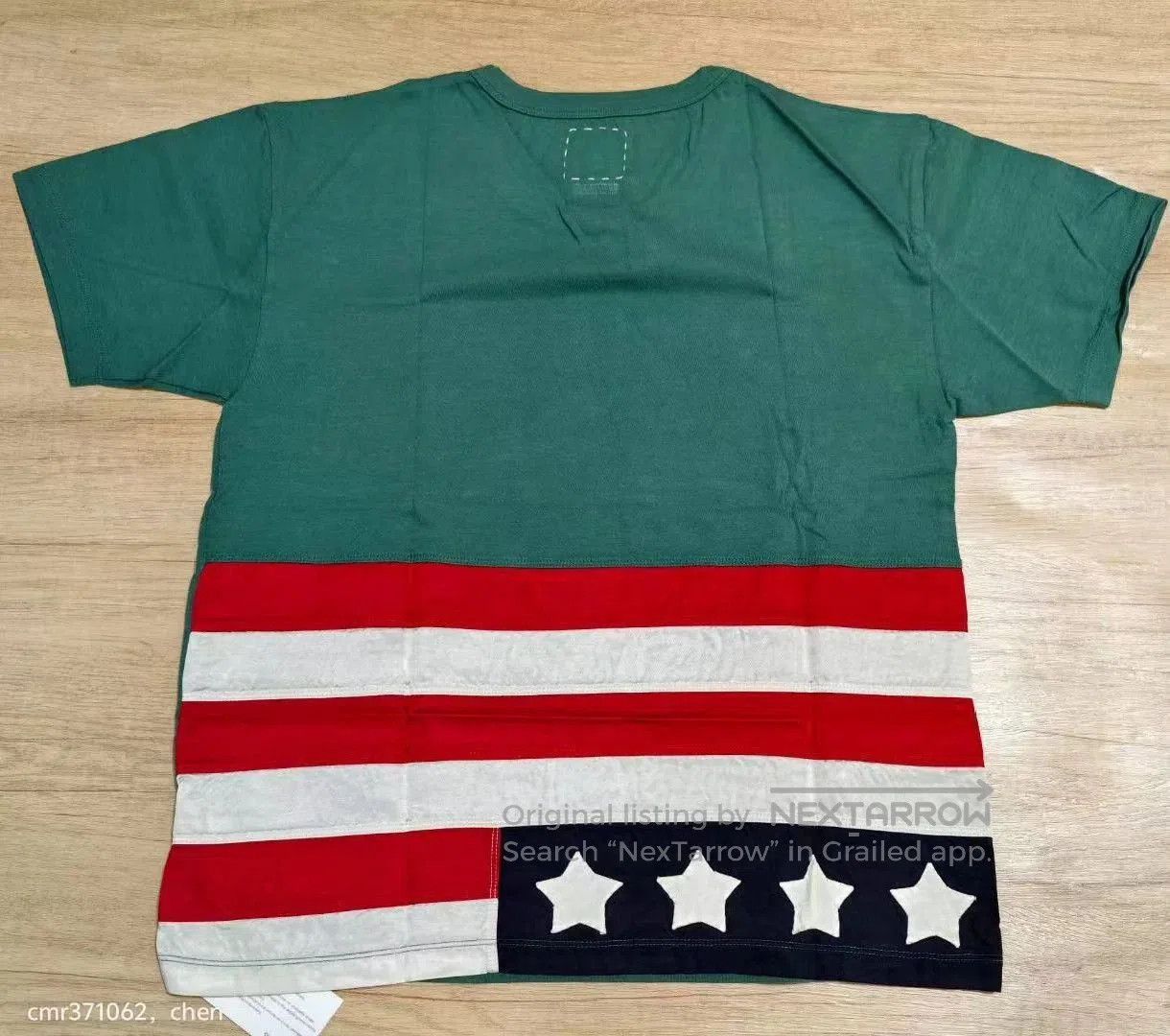 Visvim Green Flag Print Short Sleeve Shirt. Size US S / EU 44-46 / 1 - 1 Thumbnail