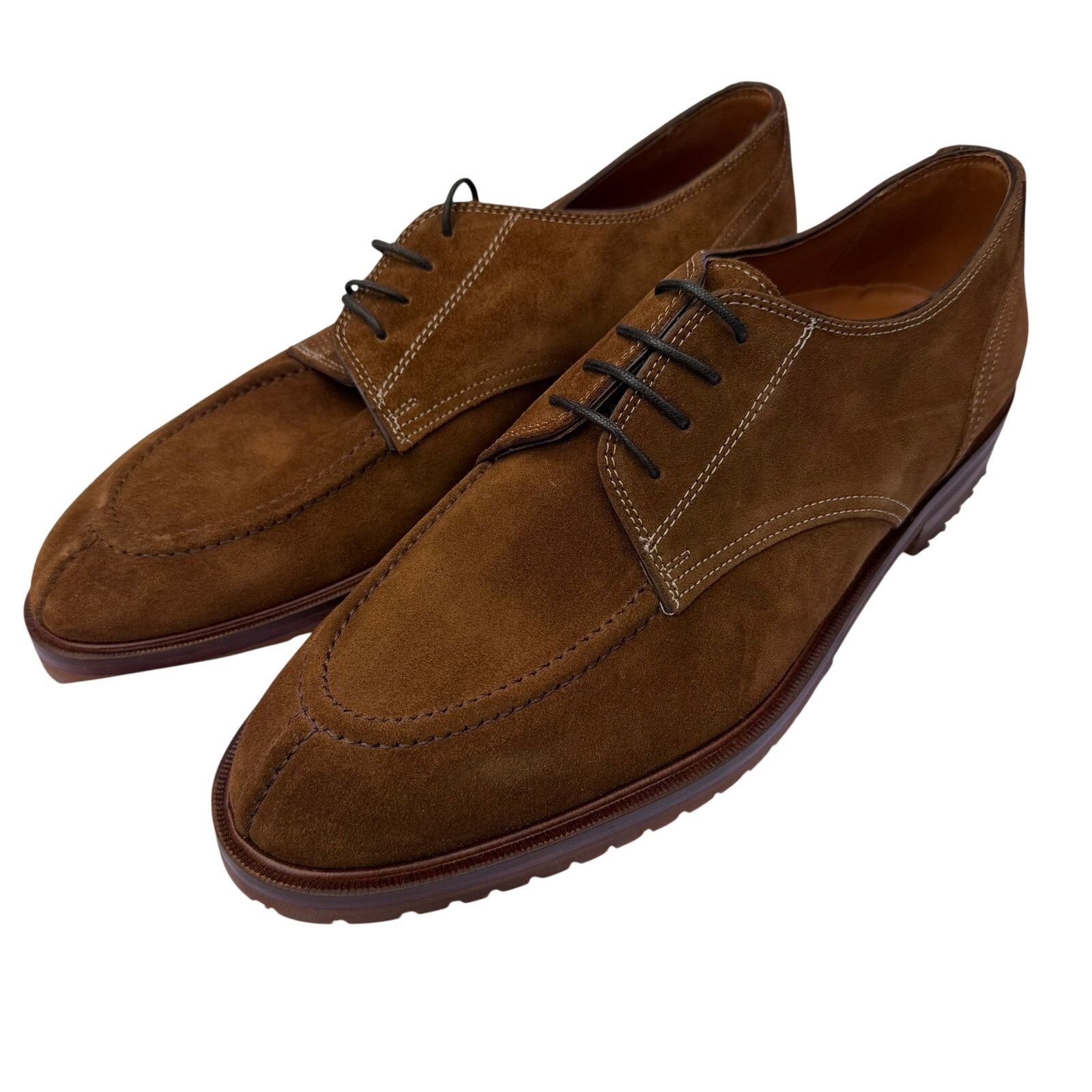 Zelli Zelli Suede Leather Norwegian Split-Toe Derby Shoes 10.5 Size US 10.5 / EU 43-44 - 1 Thumbnail