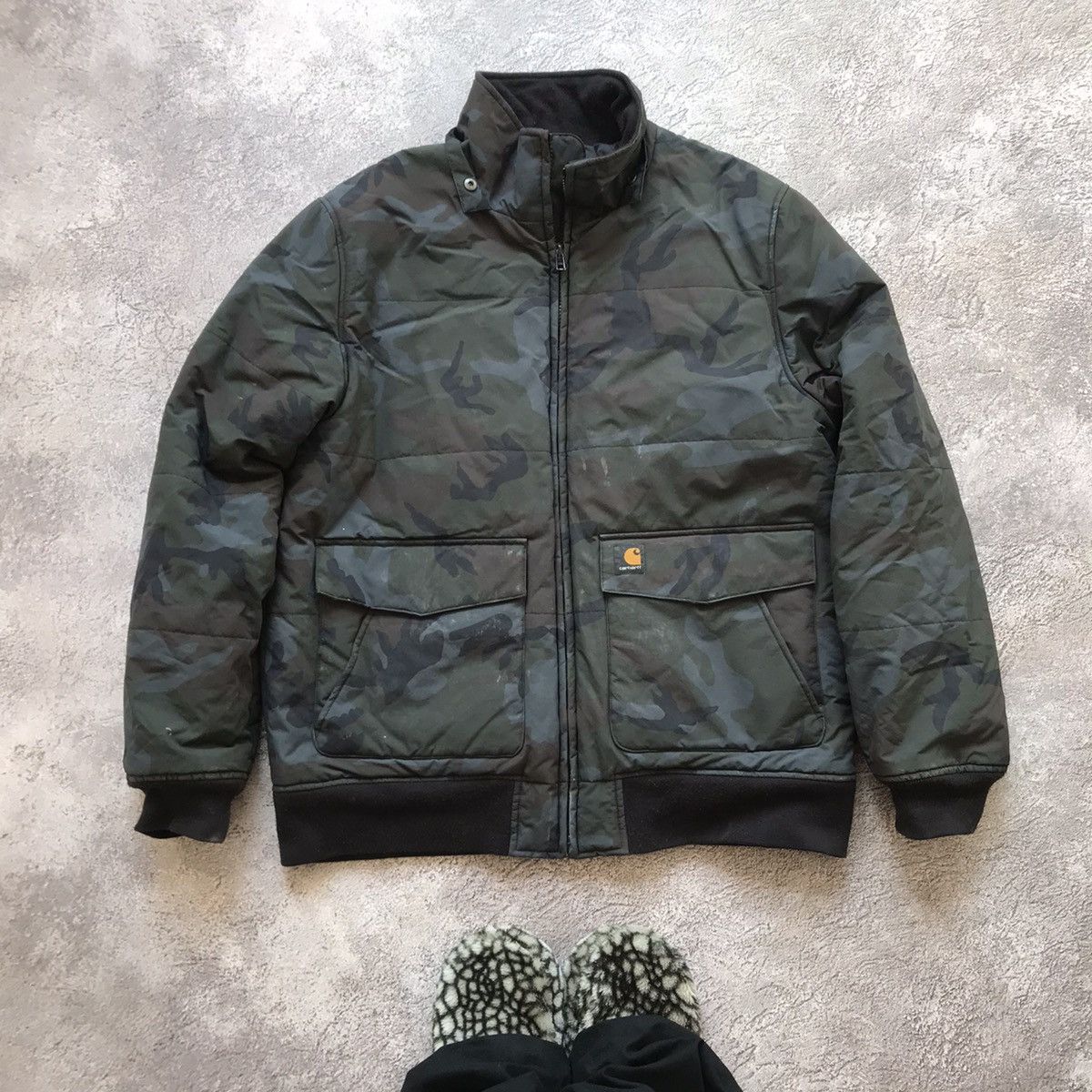Vintage Vintage Carhartt Camo Quilted Jacket Streetwear Y2K Boxy XXL Size US XXL / EU 58 / 5 - 1 Thumbnail