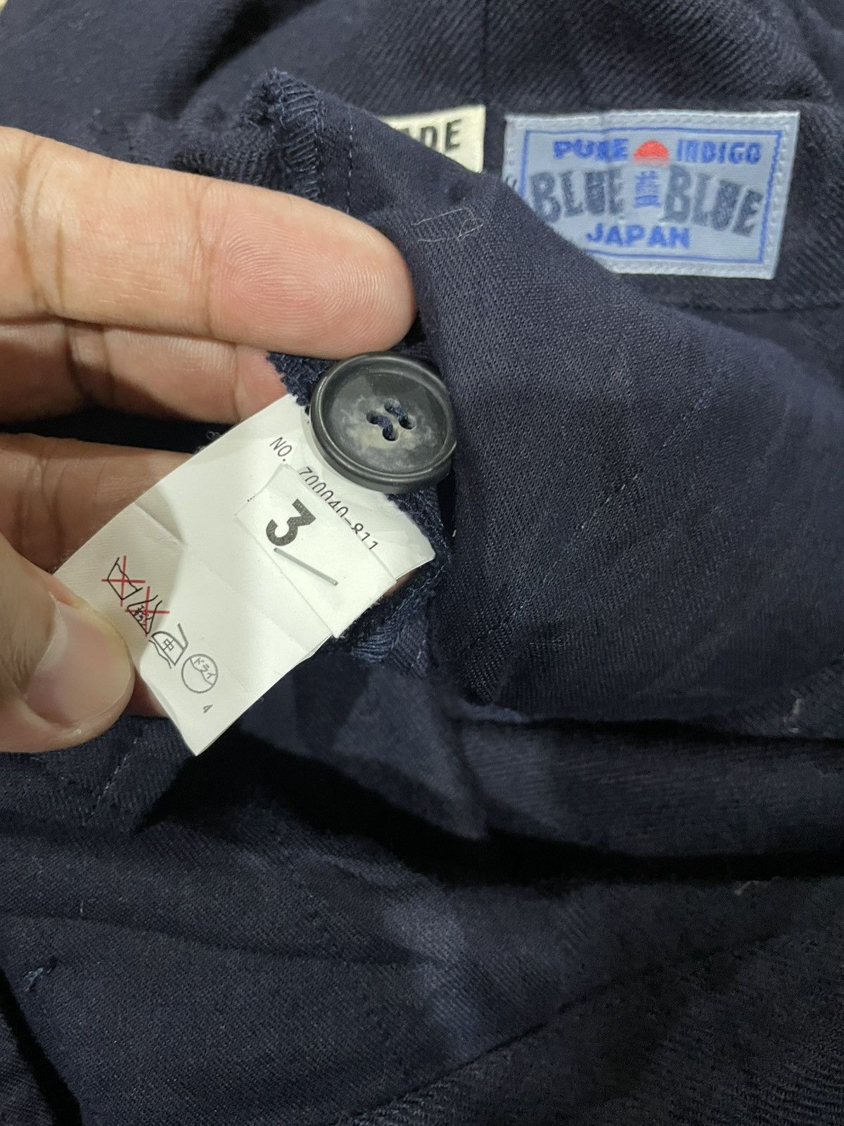 Blue Blue Japan Blue Blue Japan Pure Indigo Drop Crotch Baggy Wide Pants Size US 30 / EU 46 - 11 Thumbnail