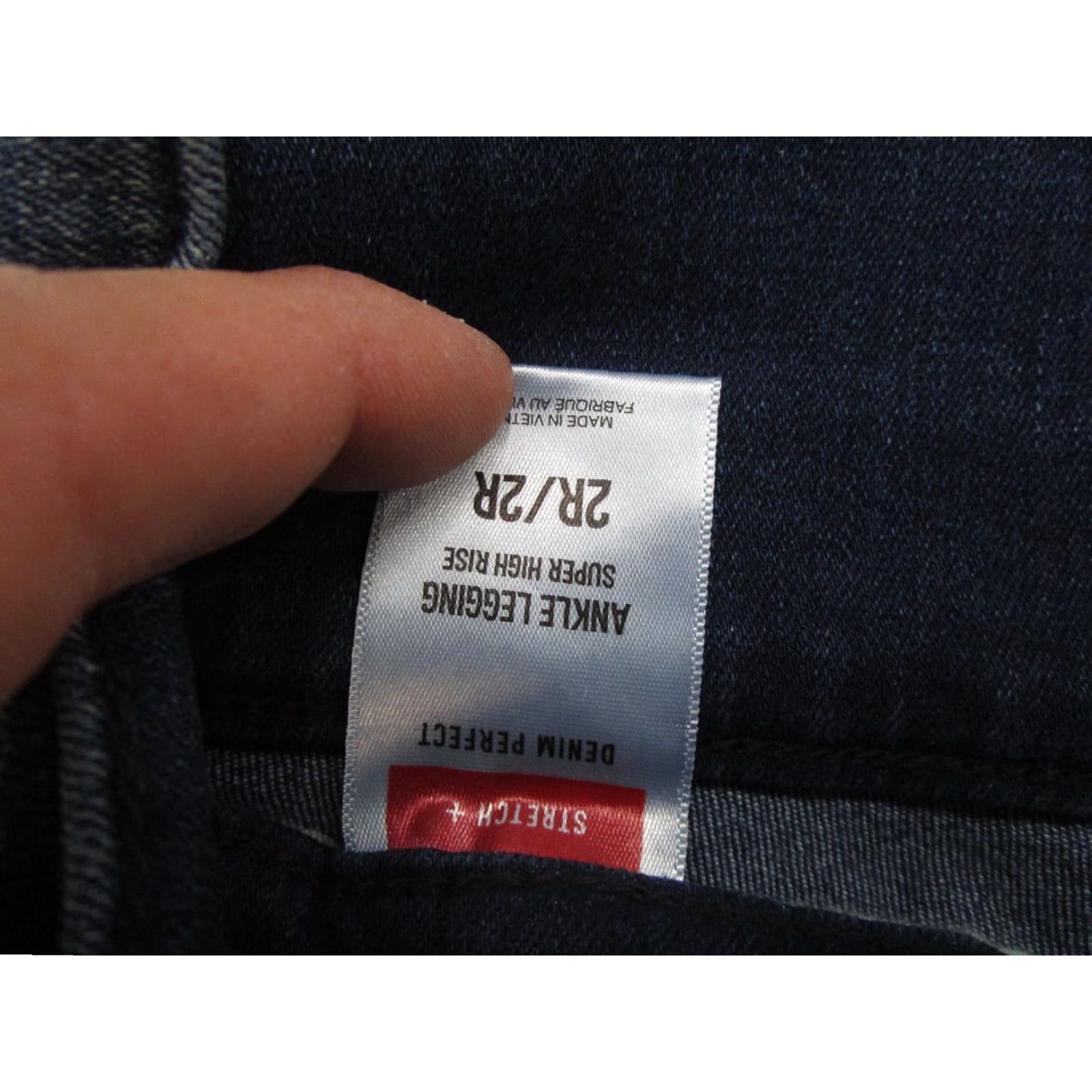 Express Express Blue Stretch Denim Super High Rise Ankle Skinny Jeans Jegging Size 2R Size 26" / US 2 / IT 38 - 5 Thumbnail