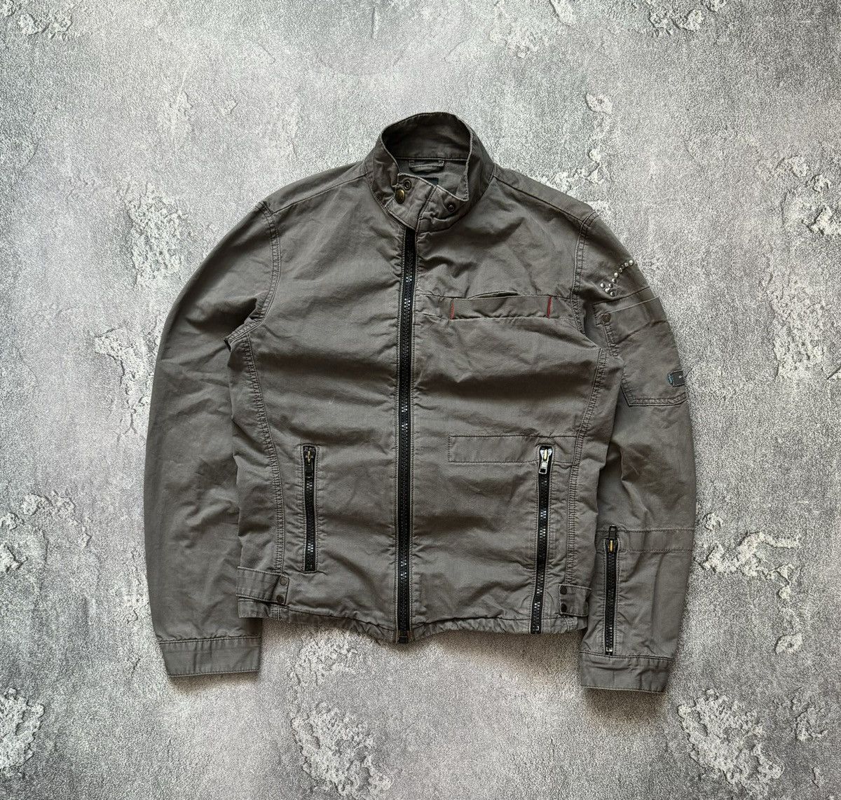 G-Star × Vintage G star raw M Wmns STUDS jacket bomber cargo denim Size M / US 6-8 / IT 42-44 - 6 Thumbnail