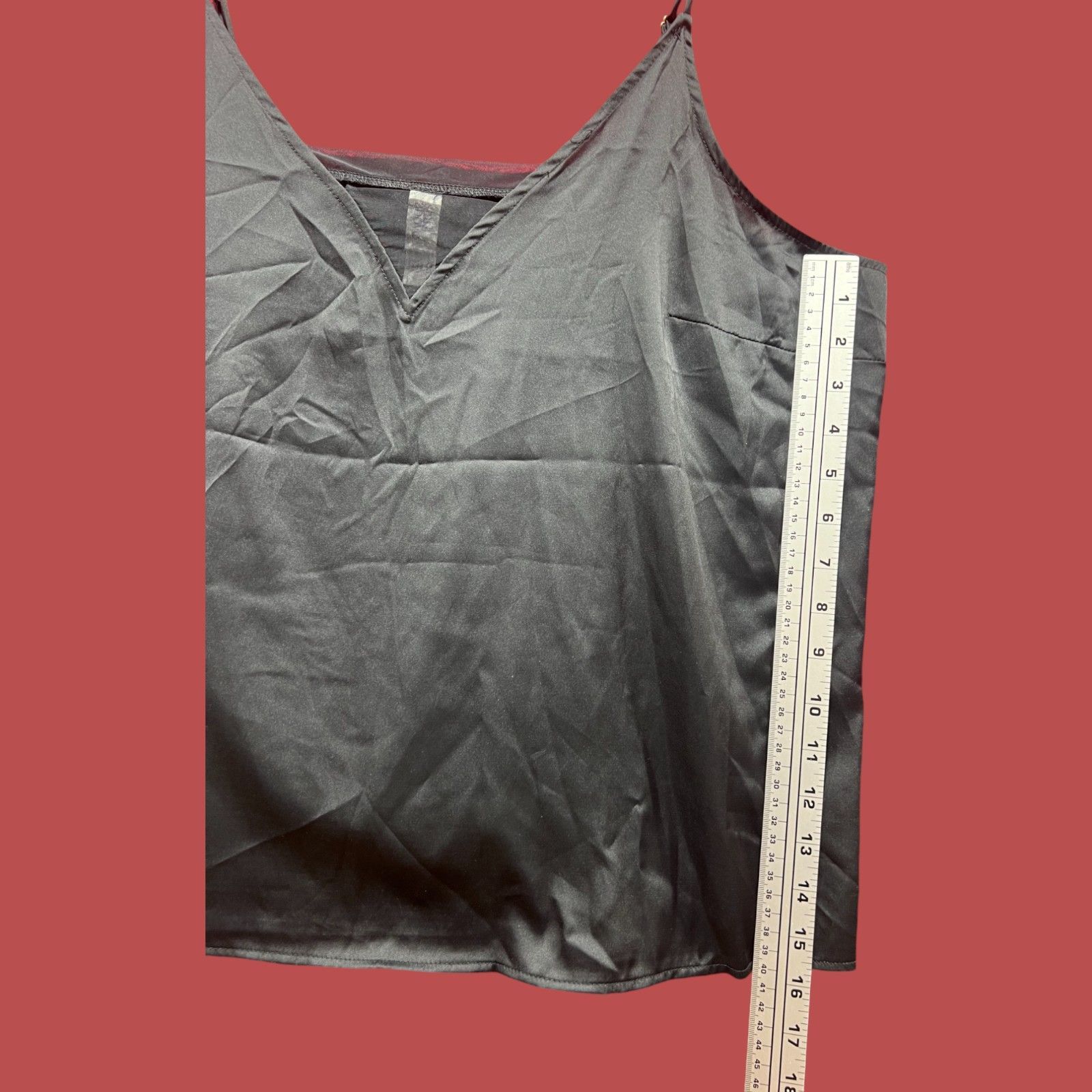 Other Stars Above - Women's Satin Pajama Tank Top - Black - XXL Size ONE SIZE - 6 Thumbnail