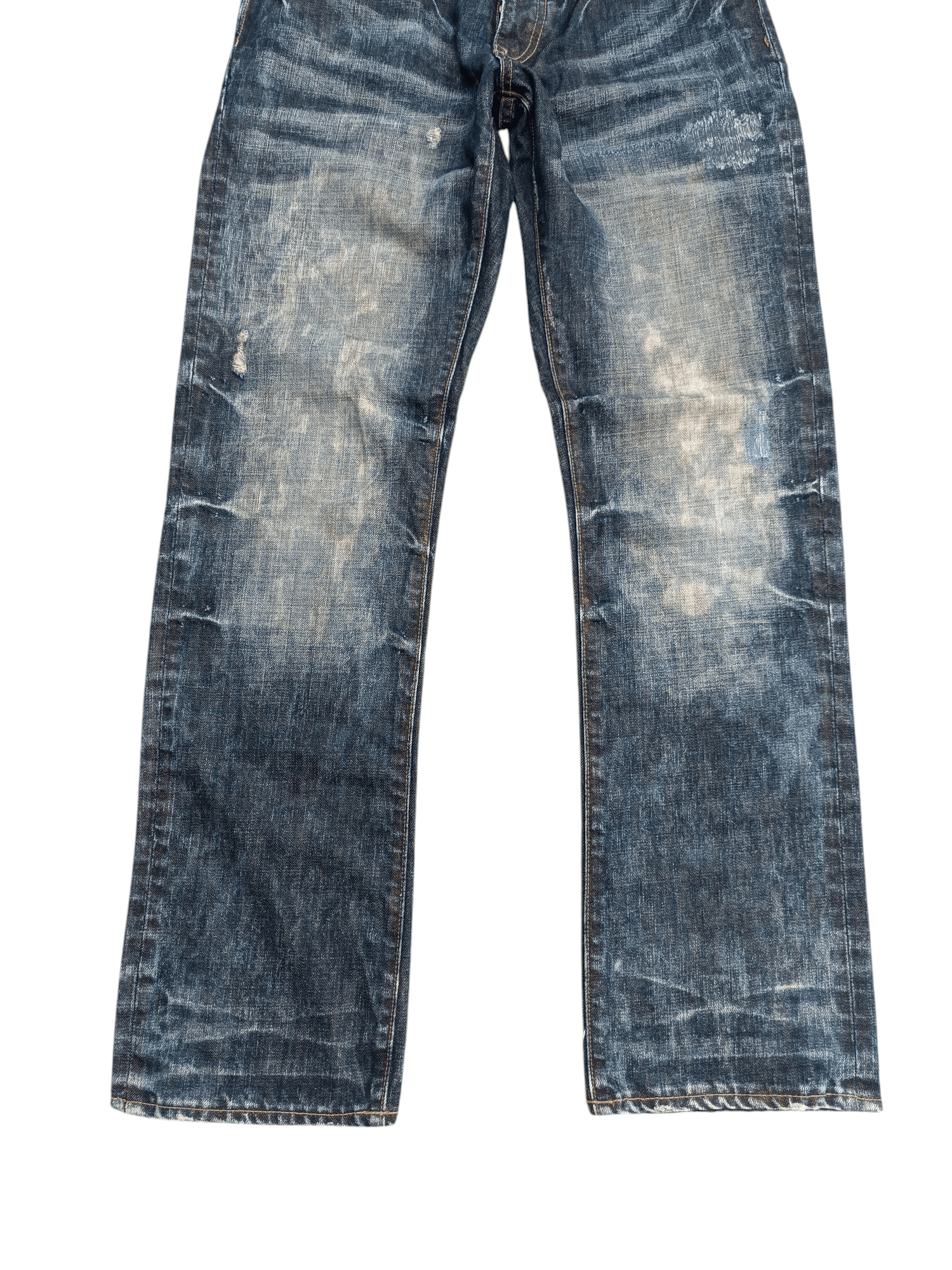 Tornado Mart STRIVERS & CO UNION MADE TIE DYE DISTRESSED WHISKERS FADED Size US 30 / EU 46 - 2 Thumbnail