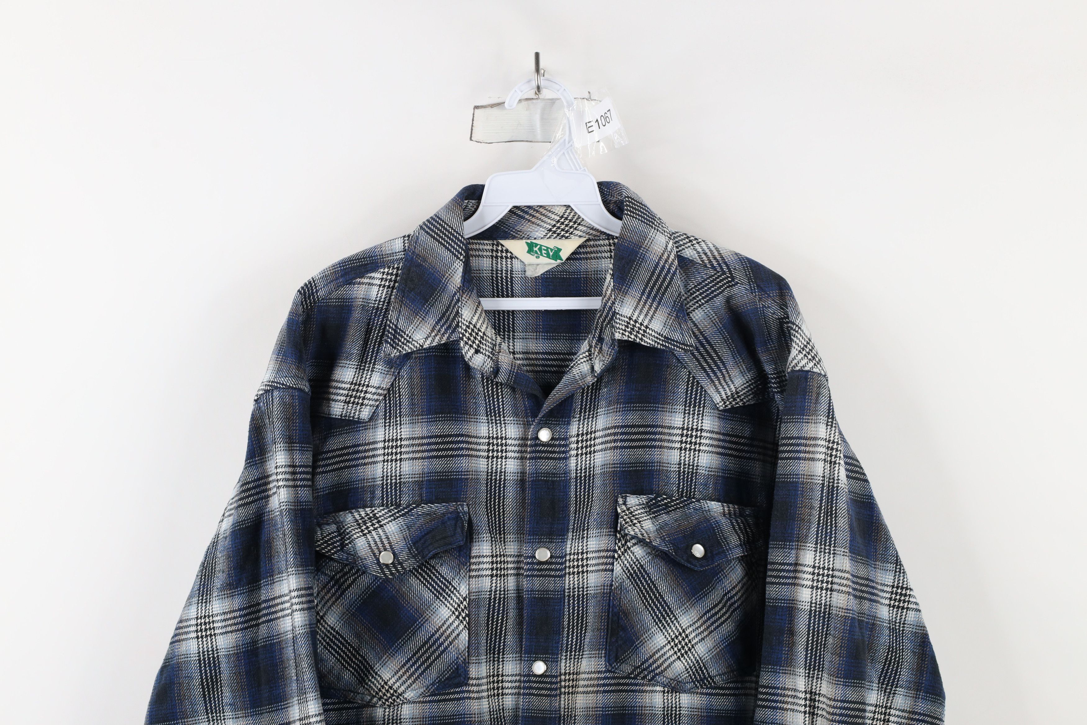 Vintage Vintage 90s Streetwear Cowboy Flannel Snap Button Shirt Size US XL / EU 56 / 4 - 2 Thumbnail