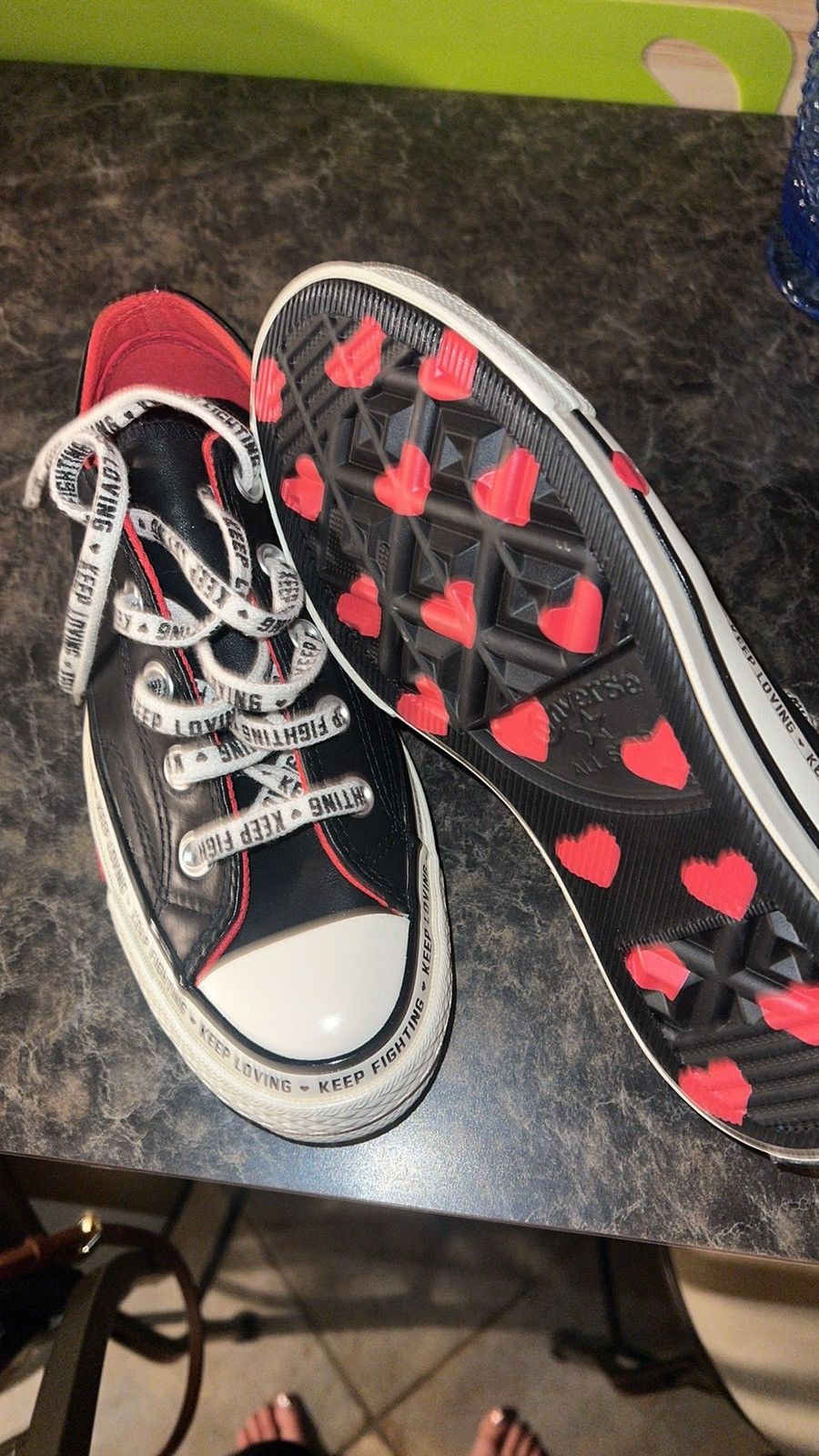 Converse VERY RARE Converse KeepFightingKeepLoving Women’s 5.5 Size US 5.5 / IT 35.5 - 3 Thumbnail