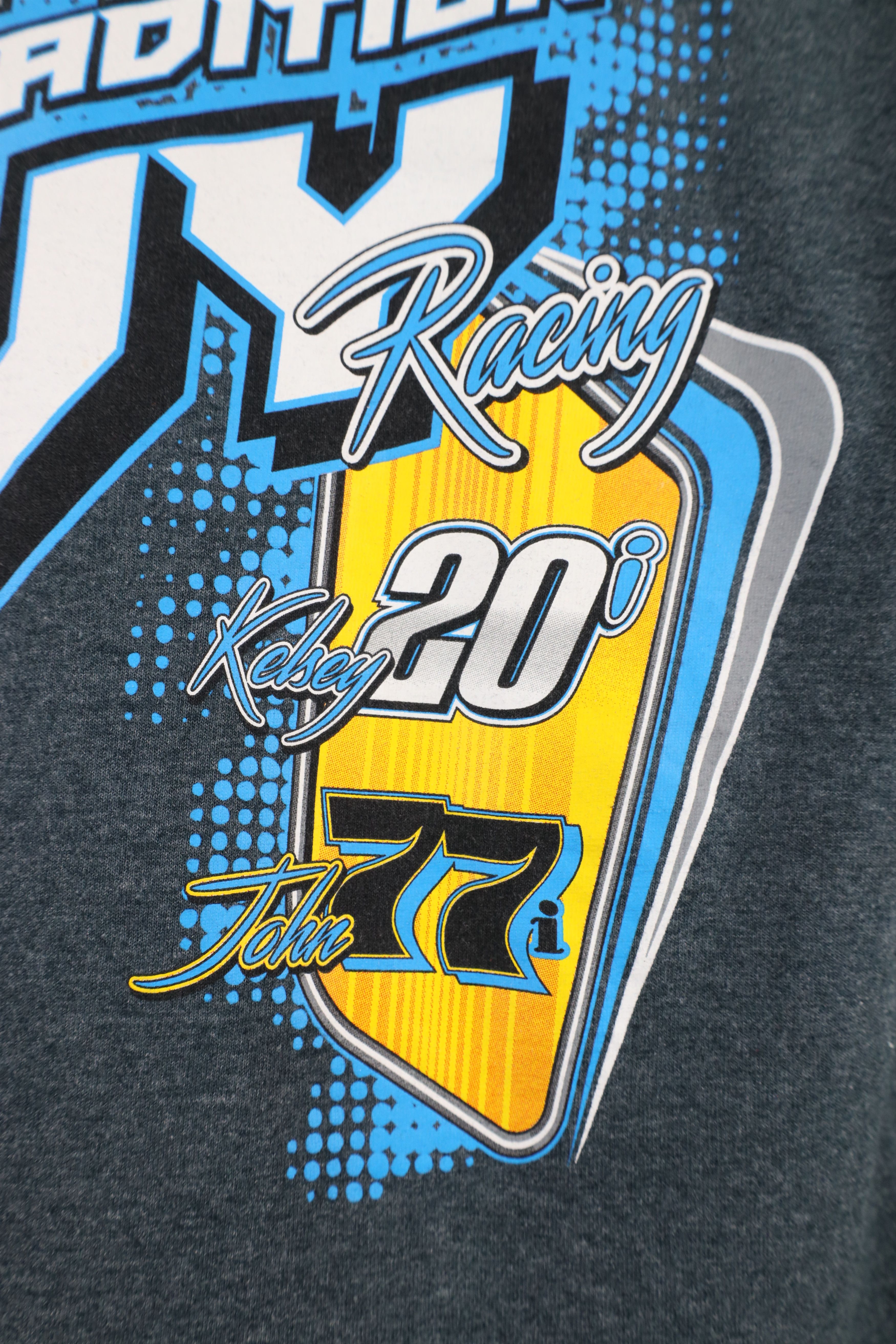 Vintage Y2K Streetwear John and Kelsey Ivy Racing T-Shirt Gray Size M / US 6-8 / IT 42-44 - 6 Thumbnail