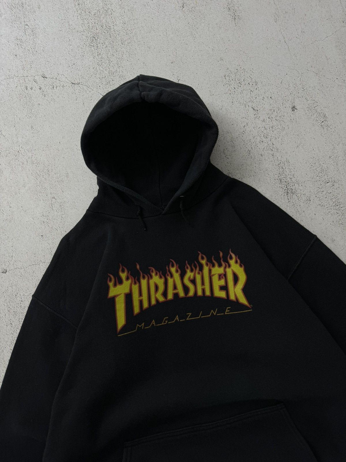 Santa Cruz Skateboards × Thrasher Thrasher Vintage California 90s Made in USA Hoodie Size US L / EU 52-54 / 3 - 4 Thumbnail