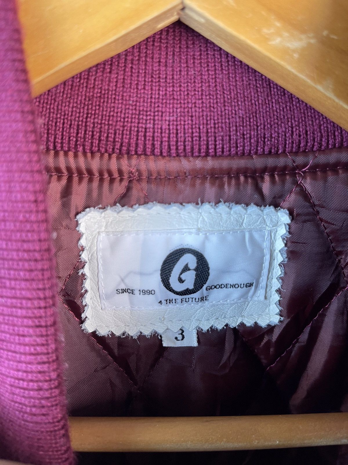 GOODENOUGH 1994 1st Goodenough Hiroshi Fujiwara Varsity Jacket A3 Size US L / EU 52-54 / 3 - 11 Thumbnail