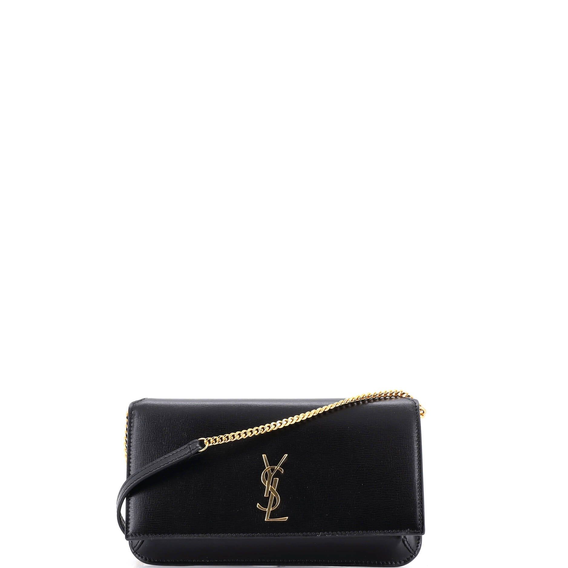 Saint Laurent Paris Classic Monogram Phone Holder Shoulder Bag Size ONE SIZE - 1 Thumbnail