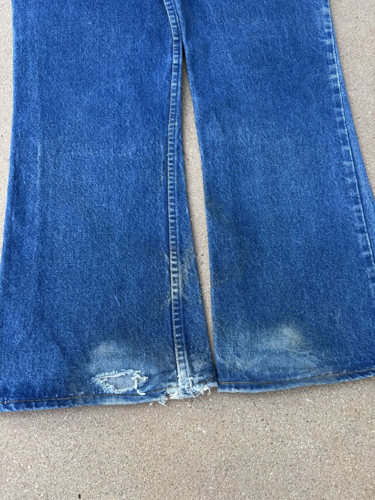 Levi's × Vintage Vtg 70’s Levi’s 646 Orange Tab Bellbottom Flare Jeans 36x29 Size US 36 / EU 52 - 8 Thumbnail