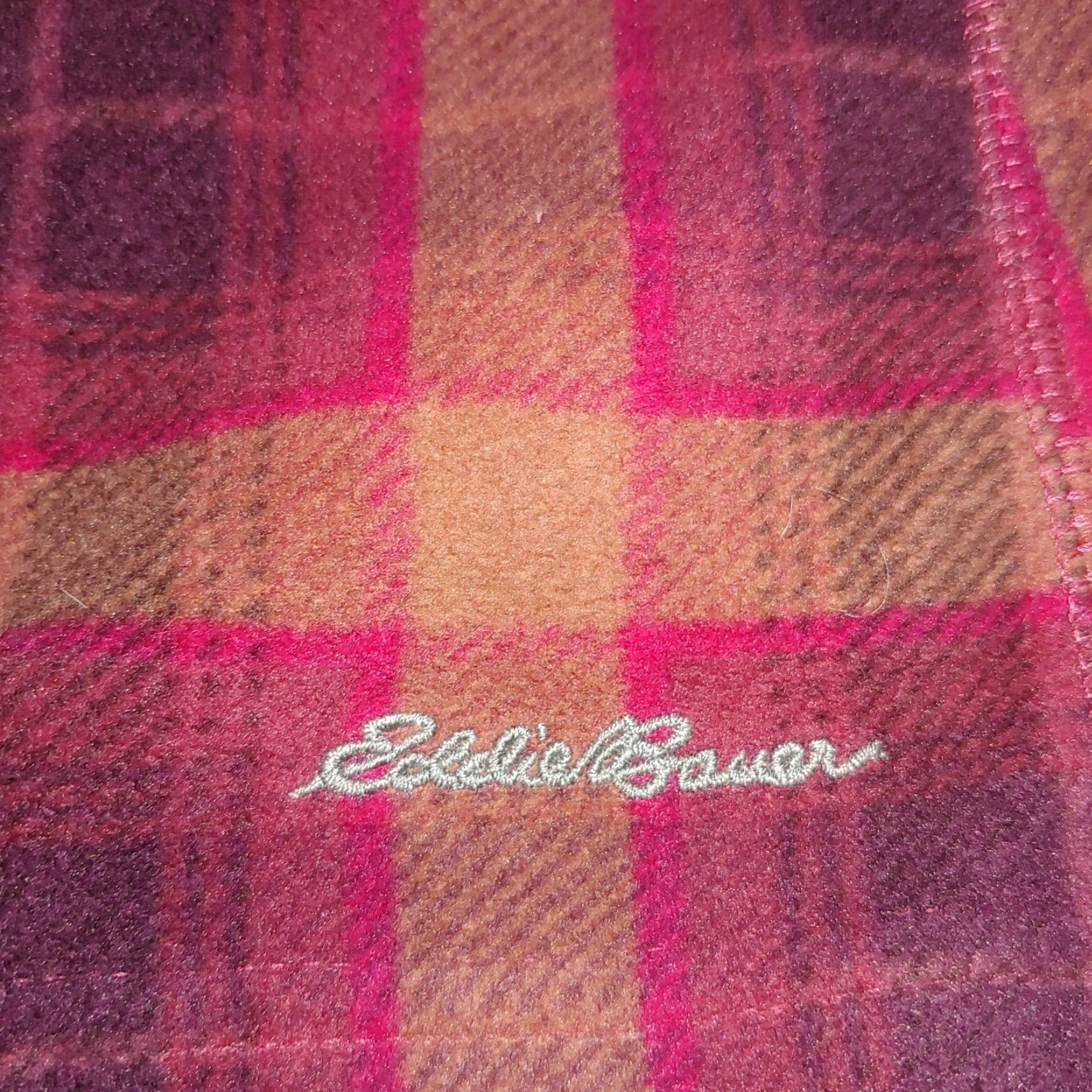 Eddie Bauer Eddie Bauer Jacket Women S Fleece Pullover Brown Plaid 1/4 Zip Casual Outdoor Camp Cabincore Size S / US 4 / IT 40 - 3 Thumbnail