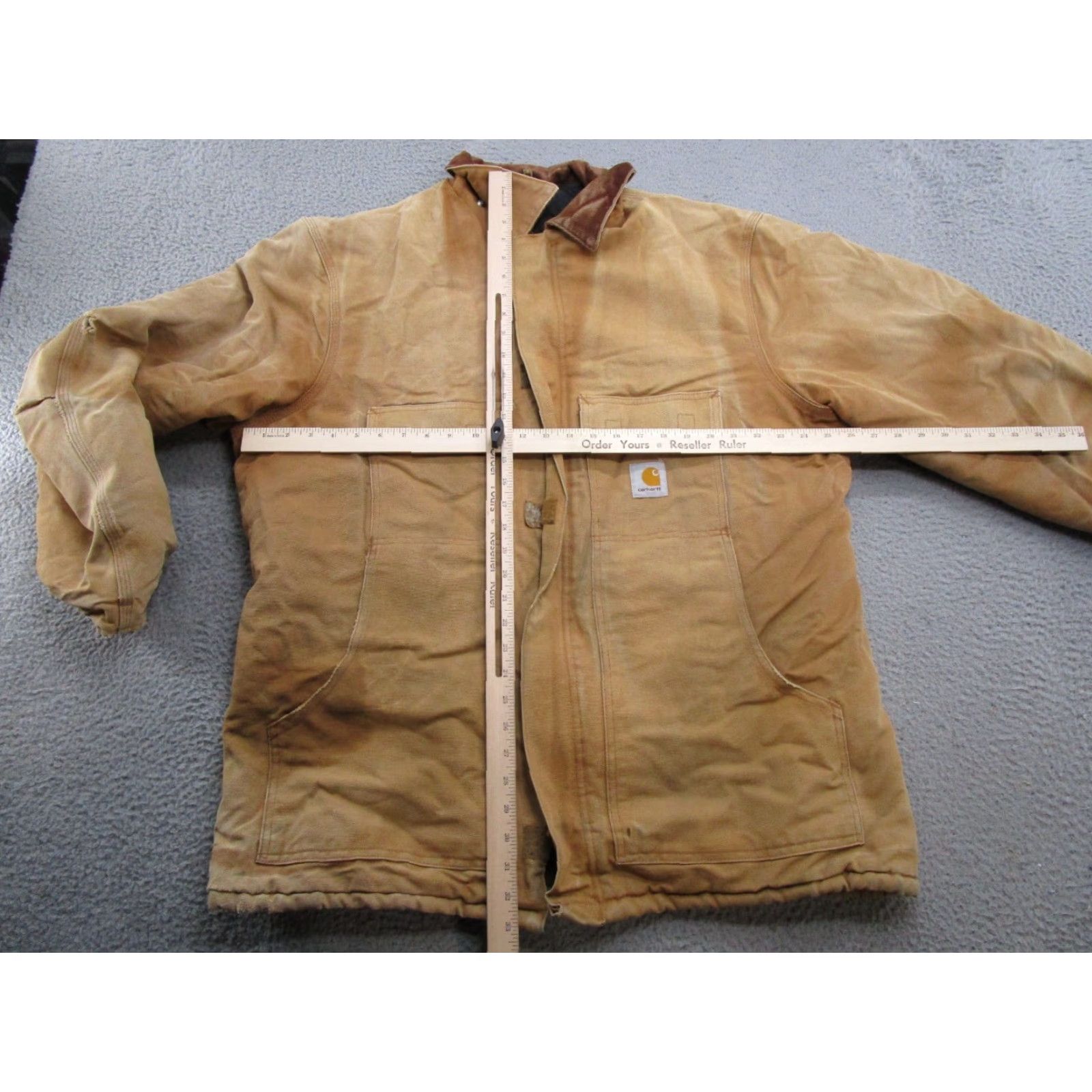 Carhartt VINTAGE Carhartt C003 Duck Quilted Lined Coat Jacket USA Made Size XLT Men Jacket Carhartt Brown Duck Quilted USA C003 XLT Men Size US XL / EU 56 / 4 - 7 Thumbnail