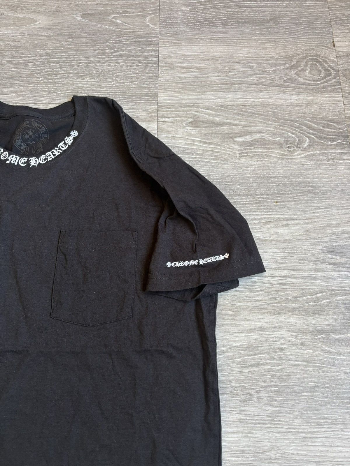 Chrome Hearts Chrome Hearts Black Neck Logo Tee Size US XL / EU 56 / 4 - 4 Thumbnail