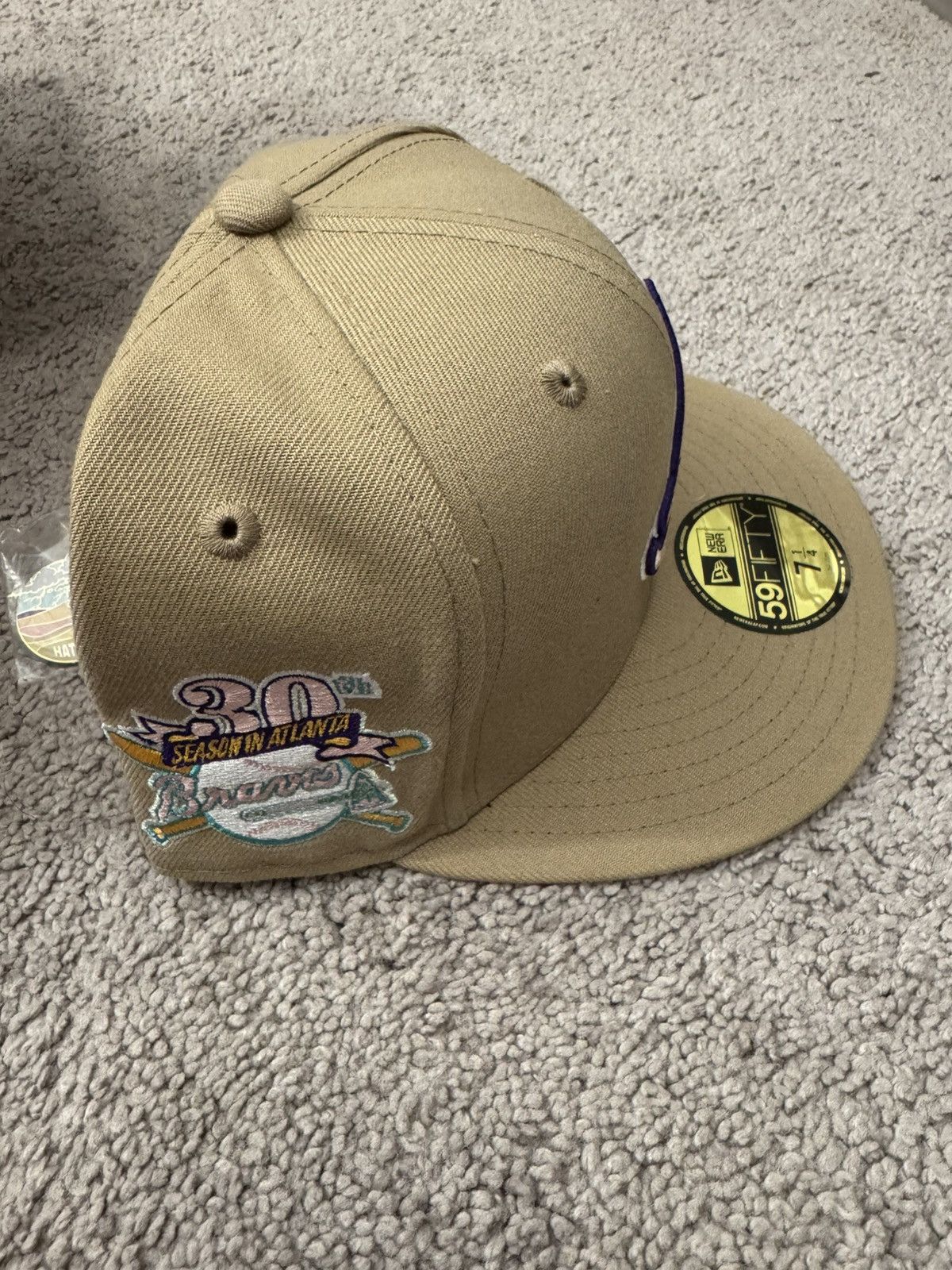 Hat Club Atlanta Braves Sandstorm New Era Hat 7 1/4 Hat Club NEW Size ONE SIZE - 2 Thumbnail
