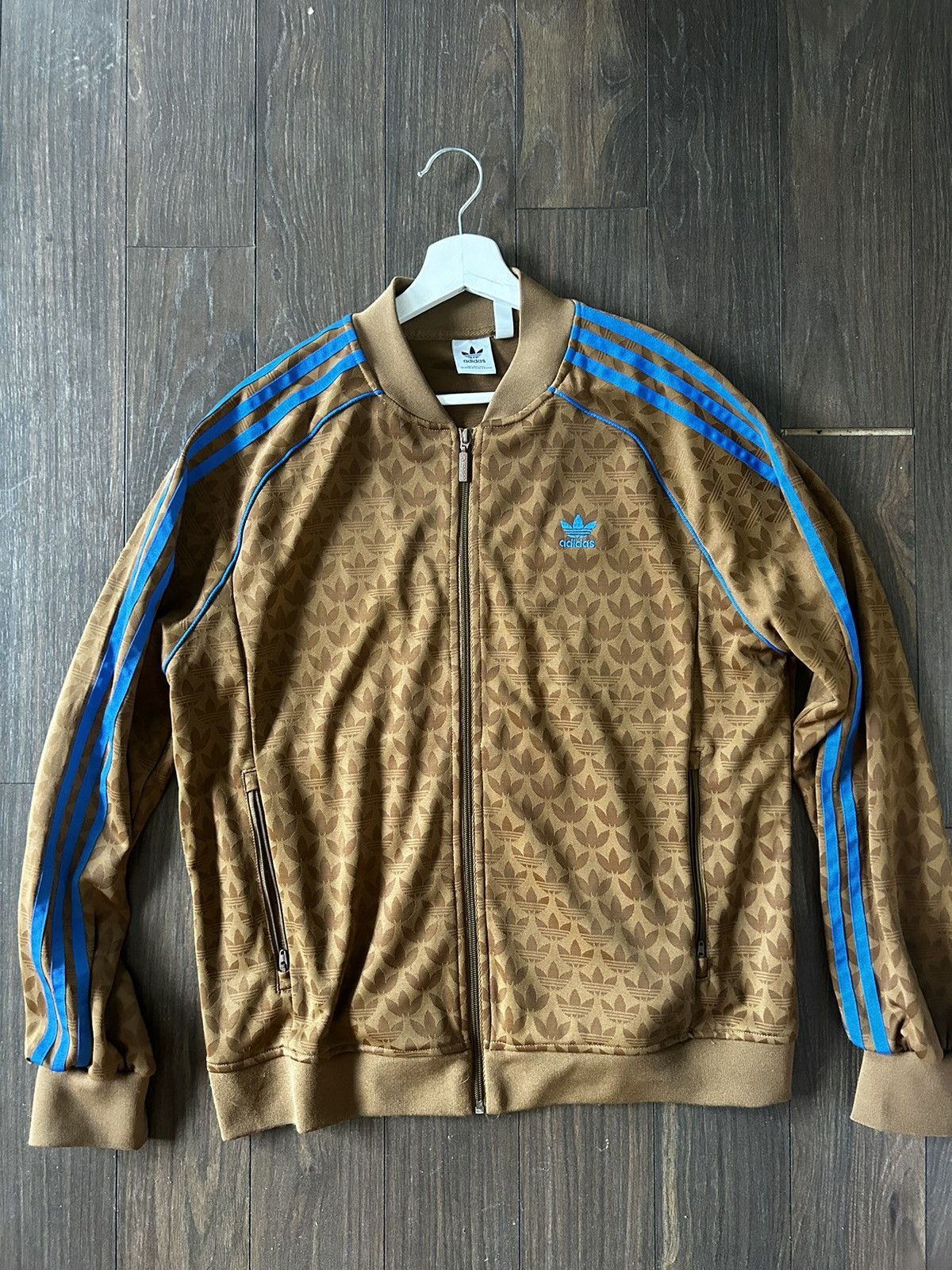 Adidas × Vintage Adidas top track brown Size US XL / EU 56 / 4 - 1 Thumbnail