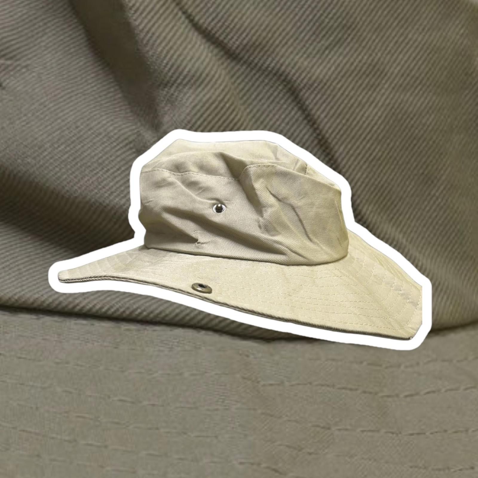 Designer Stylish Lightweight Khaki Bucket Hat Size ONE SIZE - 1 Thumbnail
