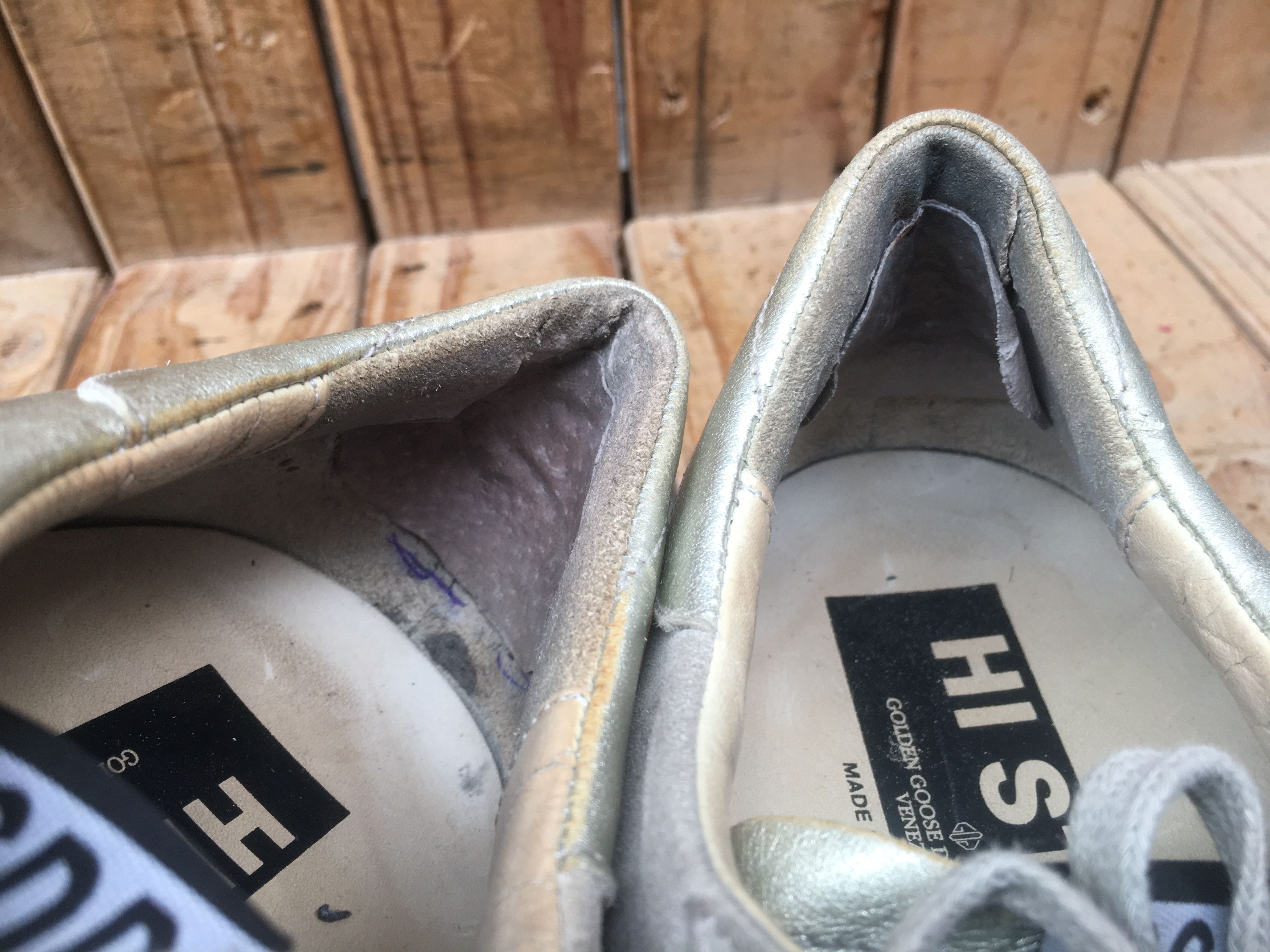 Golden Goose Golden goose deluxe HI STAR Gray leather sneakers EUR 42 Size US 9 / EU 42 - 19 Thumbnail