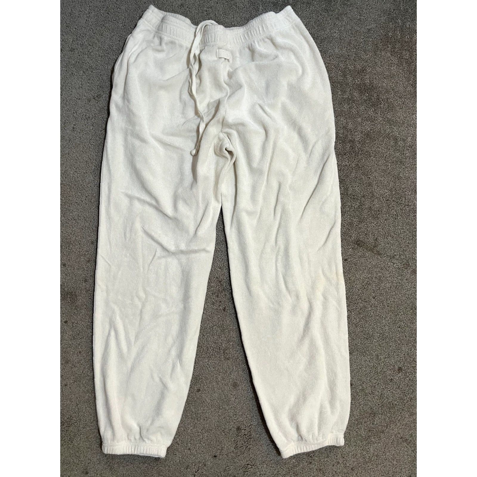 Juicy Couture VINTAGE Juicy Couture White Low Rise Flare Pants Terry Cloth Black Label M Women's Pants Wide Leg Size 32" / US 10 / IT 46 - 2 Thumbnail