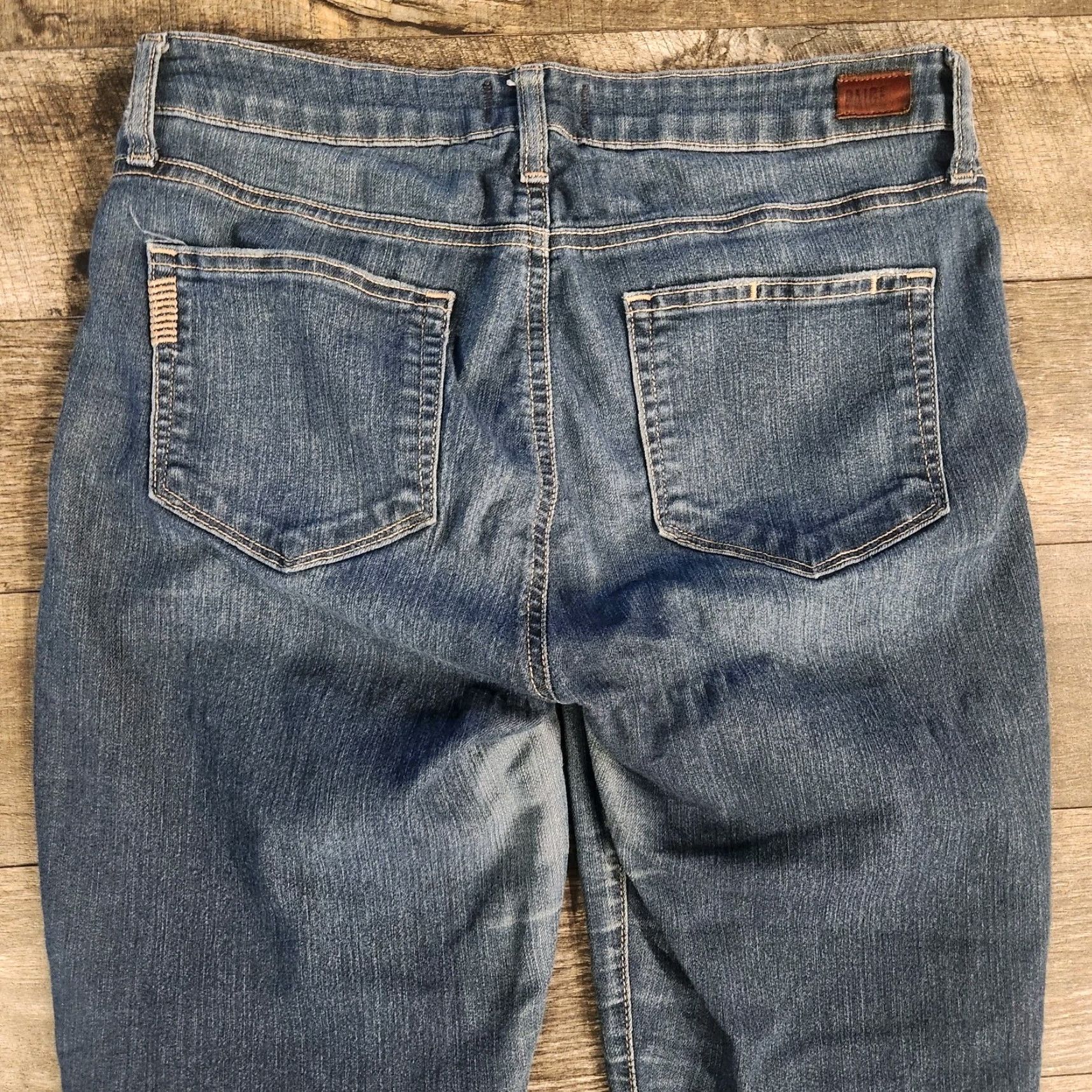 Paige Paige Kylie Crop Jeans Womens 30 Dark Wash Mid Rise Denim Casual Jeans Womens Size 30 Blue Size 30" / US 8 / IT 44 - 7 Thumbnail