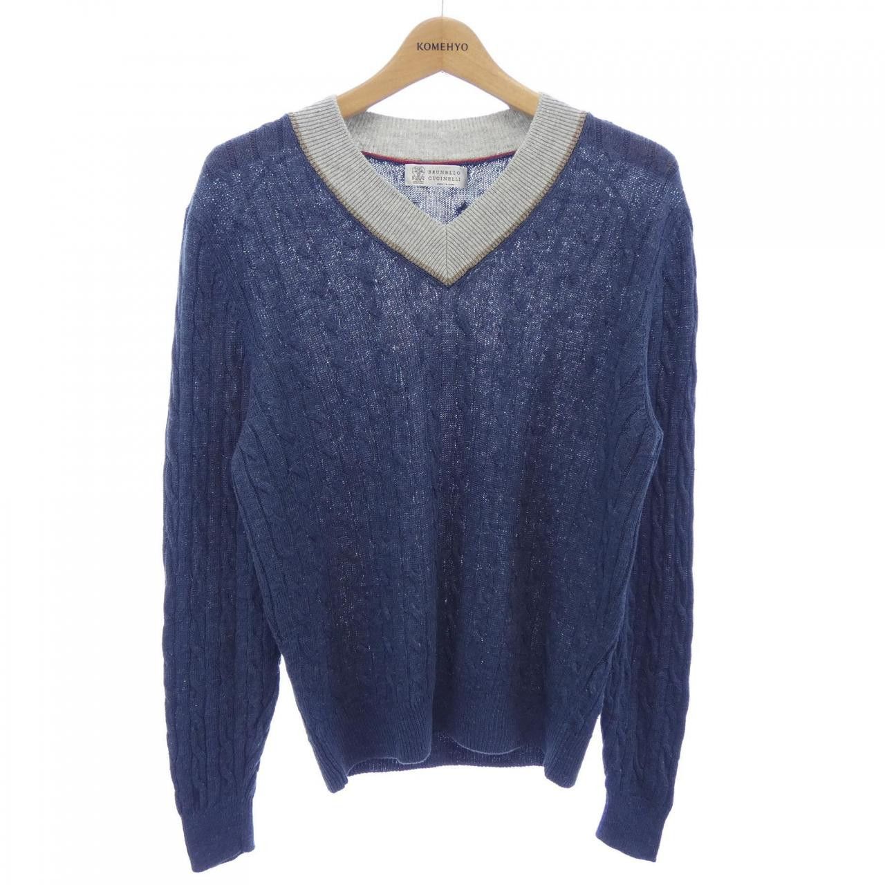 Brunello Cucinelli Brunello Cucinelli Brunello Cucinelli Knitwear Textile Tops M2L79022 DUTY FREE for USA Size ONE SIZE - 1 Thumbnail