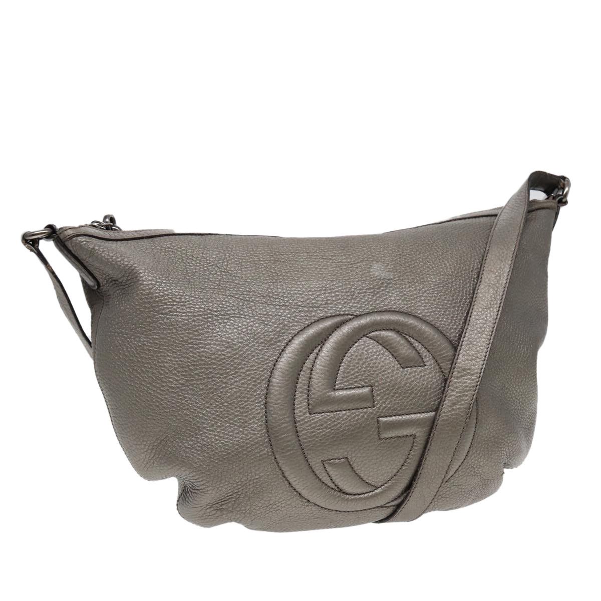 Gucci Soho Silver Leather Shoulder Bag (Pre-Owned) Size ONE SIZE - 1 Thumbnail