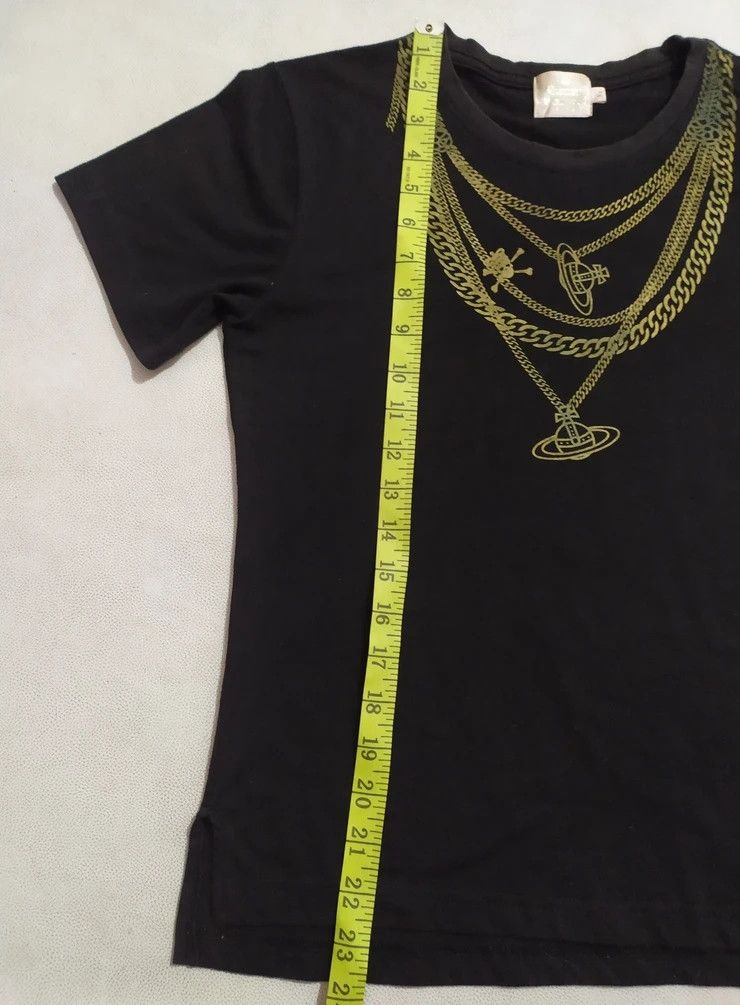 Vintage × Vivienne Westwood 🔥Vivienne Westwood Necklace Print Orb Logo Design Tshirt Size M / US 6-8 / IT 42-44 - 8 Thumbnail