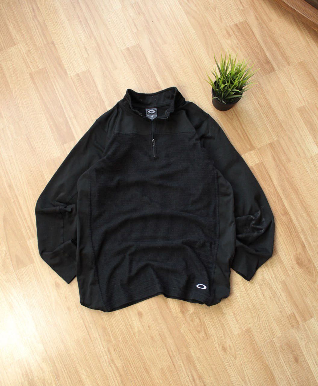 Vintage 🔥 Vintage Oakley Total Black FLEECE Jacket Gorpcore Y2K Size US M / EU 48-50 / 2 - 1 Thumbnail