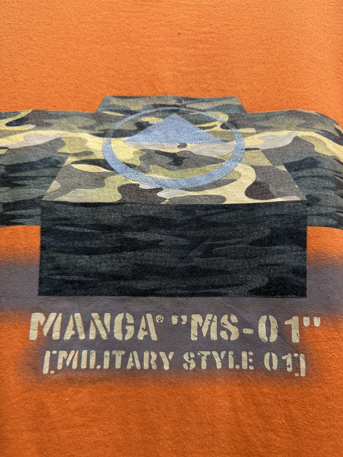 Anime × Optic Gaming × Vintage Vintage Manga Ms-01 Gundam Military Style Tee Size US L / EU 52-54 / 3 - 5 Thumbnail