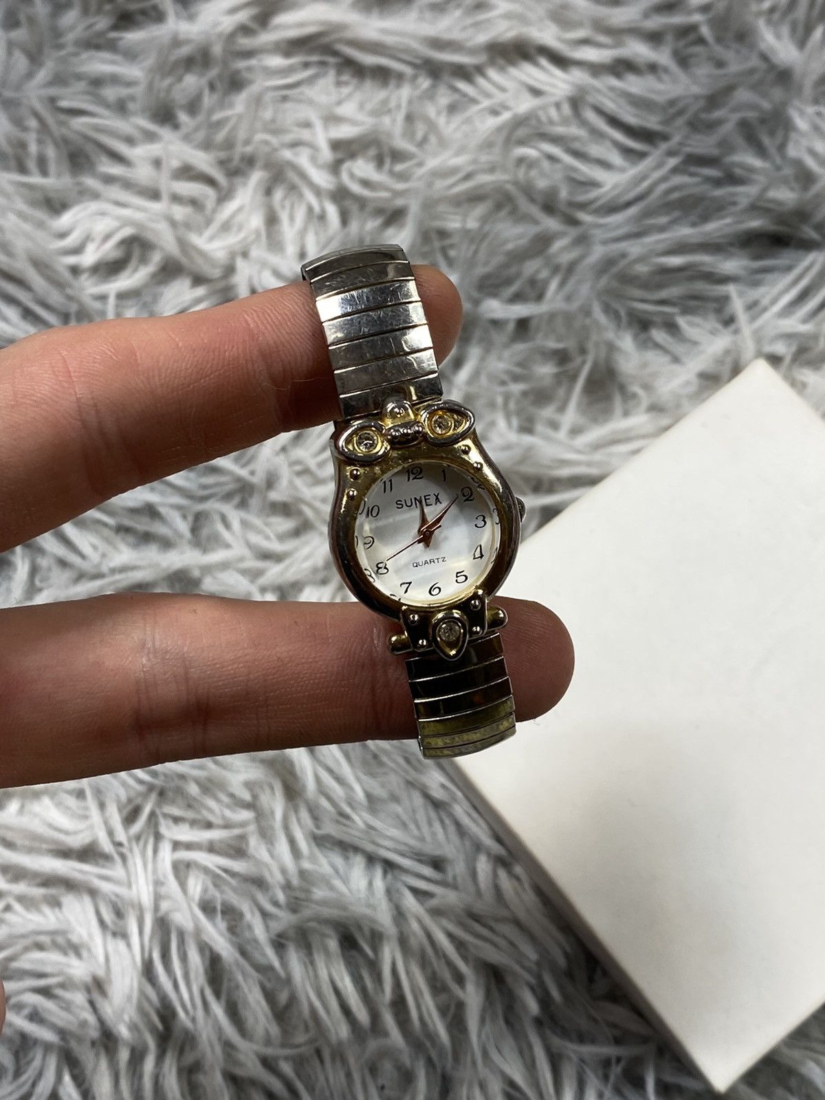 Vintage Sunex Elegant Gold-Tone Ladies Watch - Japanese Brand Size ONE SIZE - 8 Thumbnail