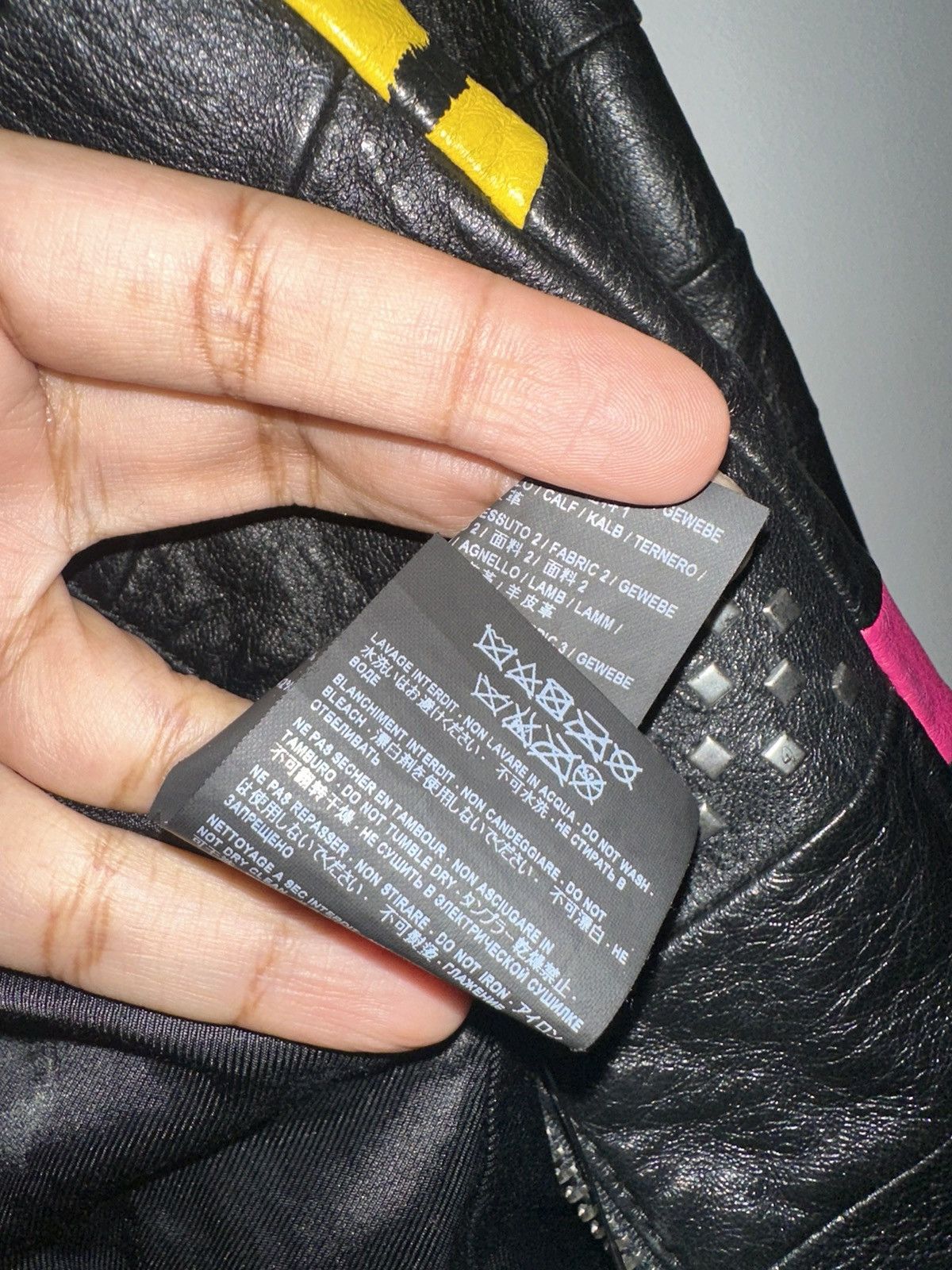 Saint Laurent Paris $9900 Saint Laurent Patchwork Rider Jacket Size US S / EU 44-46 / 1 - 10 Thumbnail