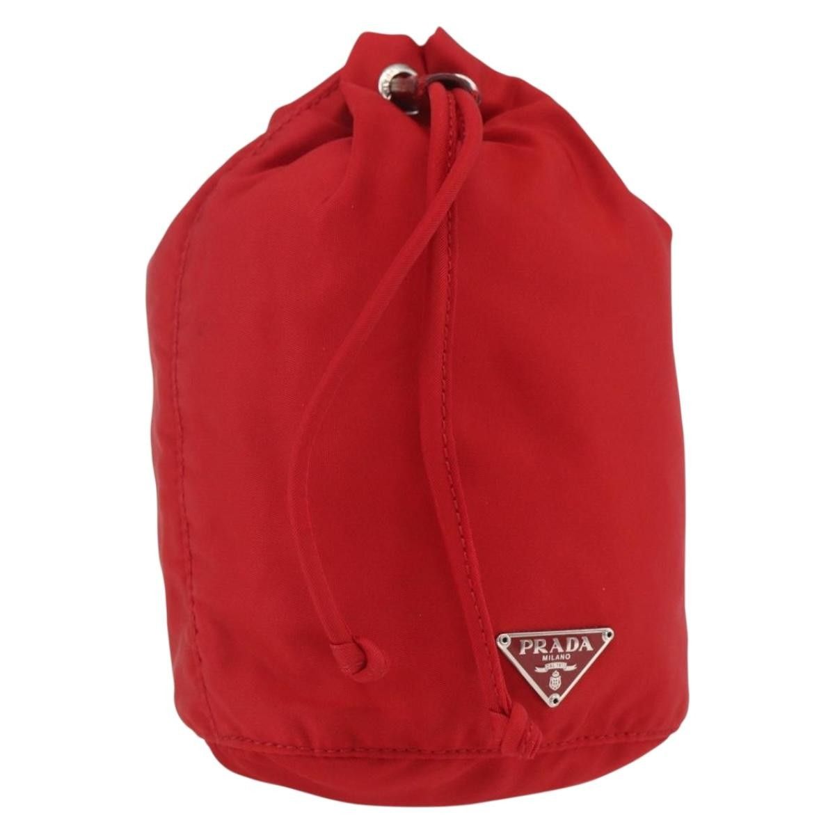 Prada Prada Drawstring Wristlet Bucket Bag Tessuto Size ONE SIZE - 1 Thumbnail