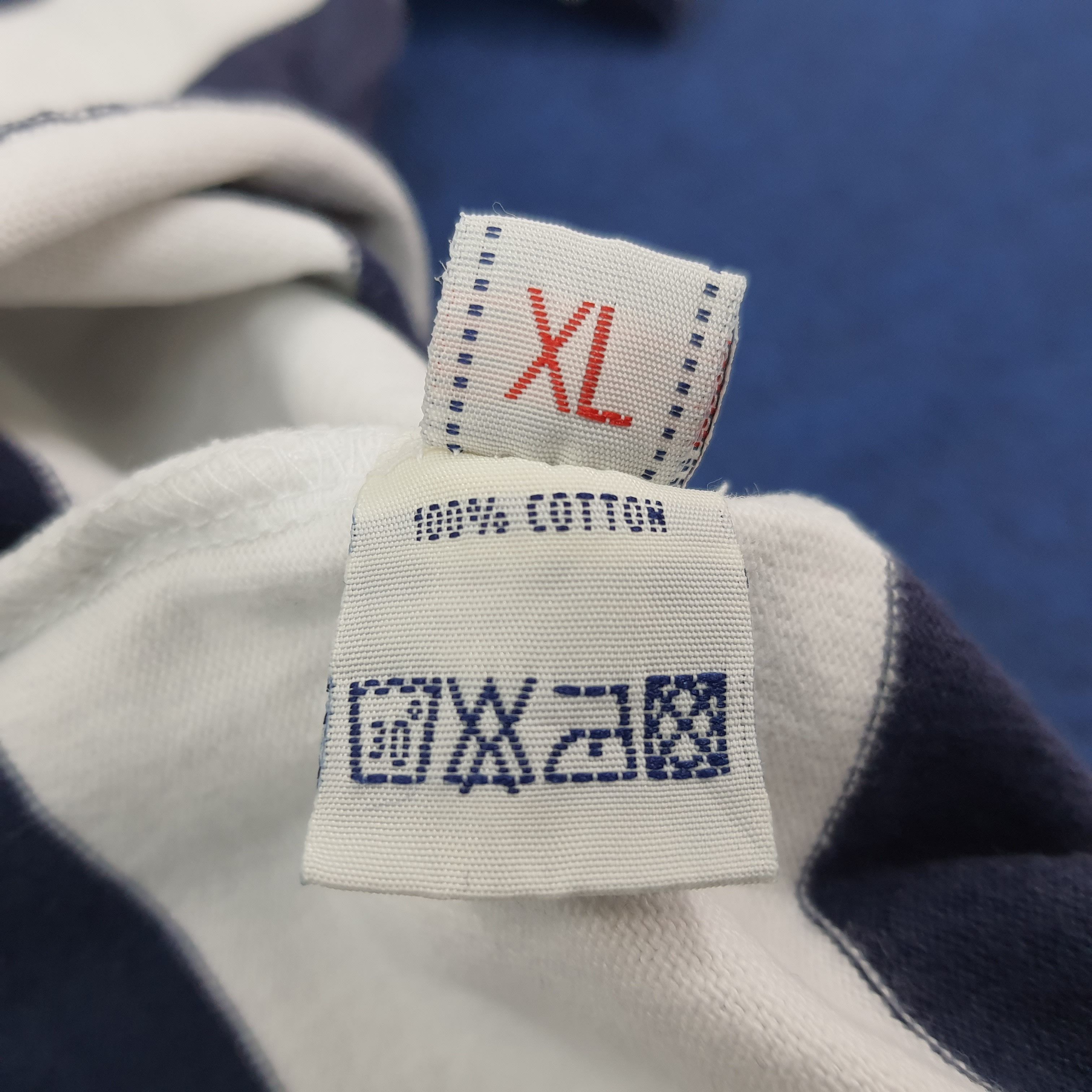 Evisu Vintage Evisu Heritage Japan Striped Polo Shirt C259N32 Size US L / EU 52-54 / 3 - 8 Thumbnail