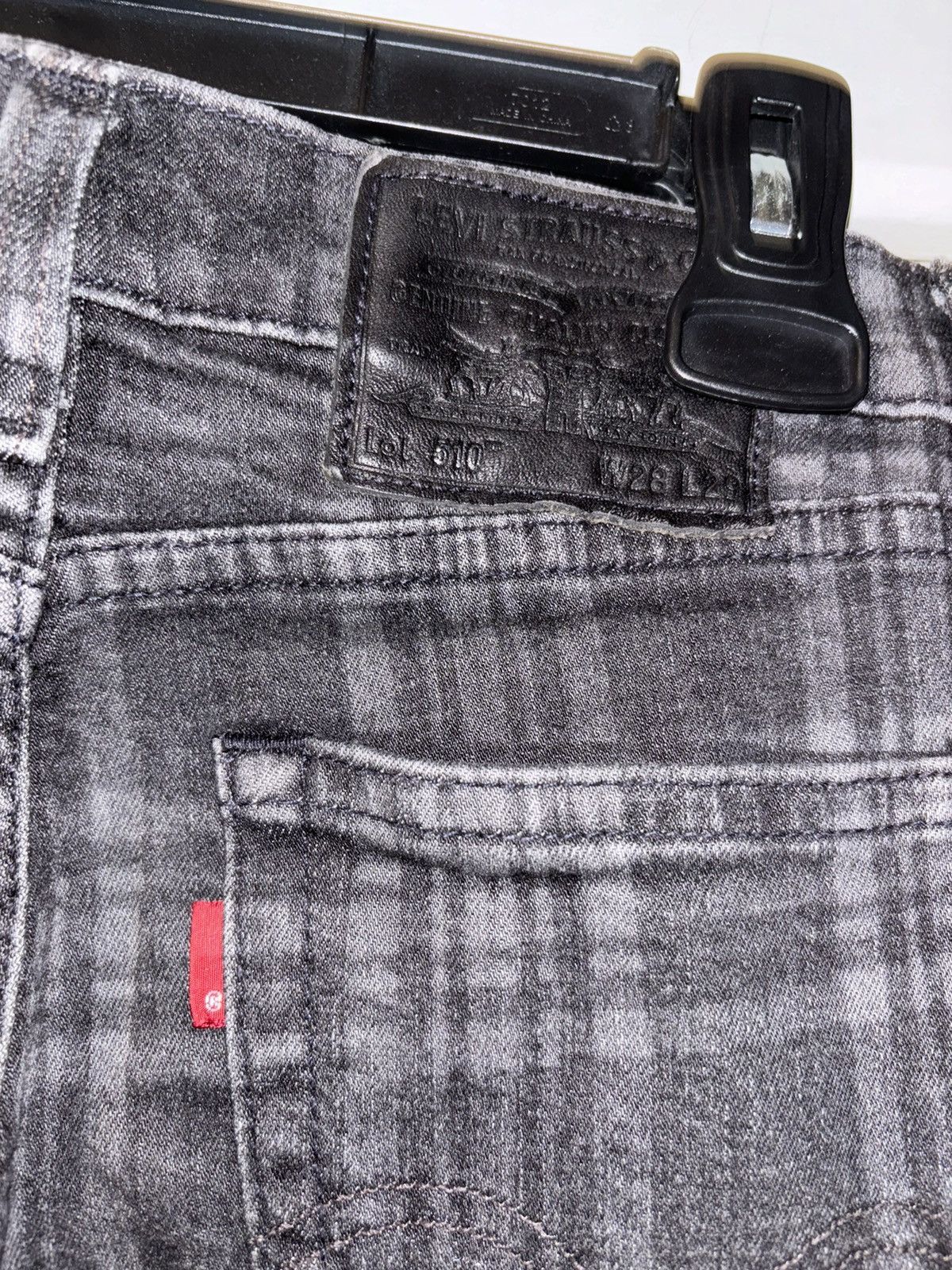 Levi's × Levi's Made & Crafted Levi’s 510 28 x 29 black grey plaid worn once Size US 28 / EU 44 - 3 Thumbnail