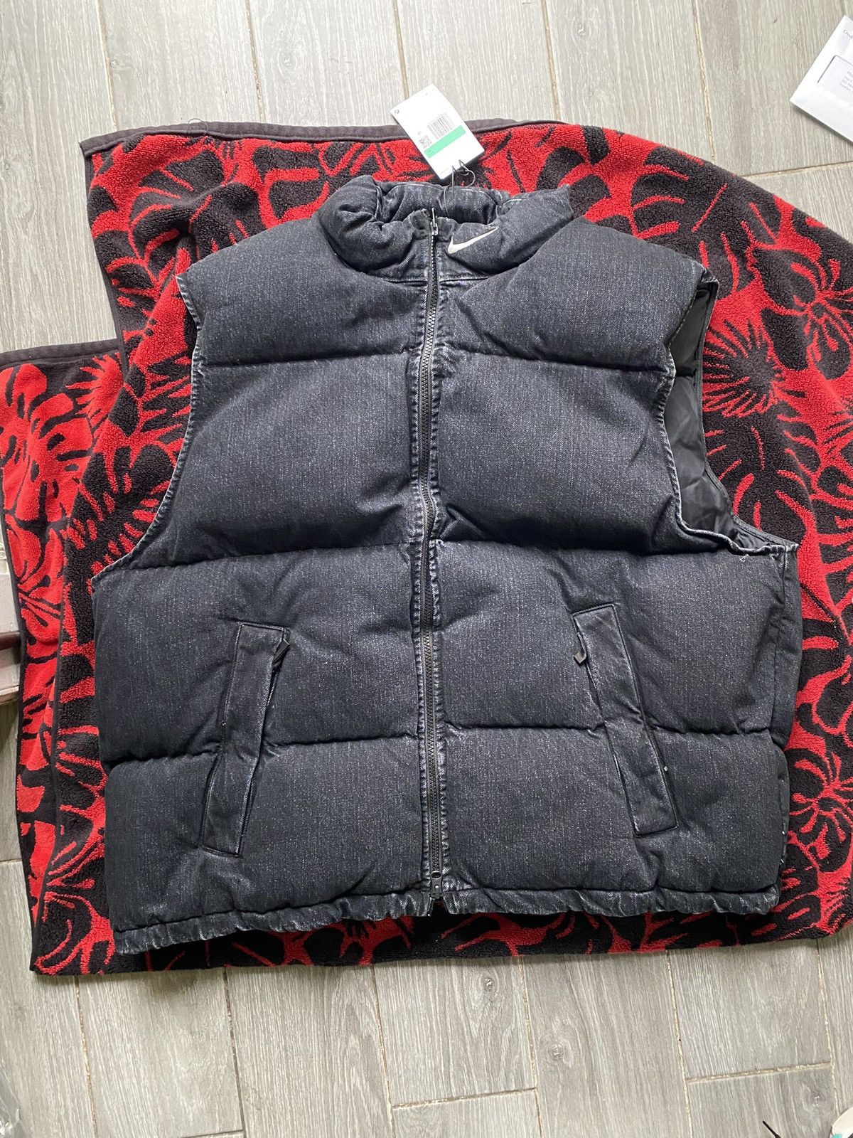 Supreme Supreme Nike Denim Puffer Vest size XL | Grailed