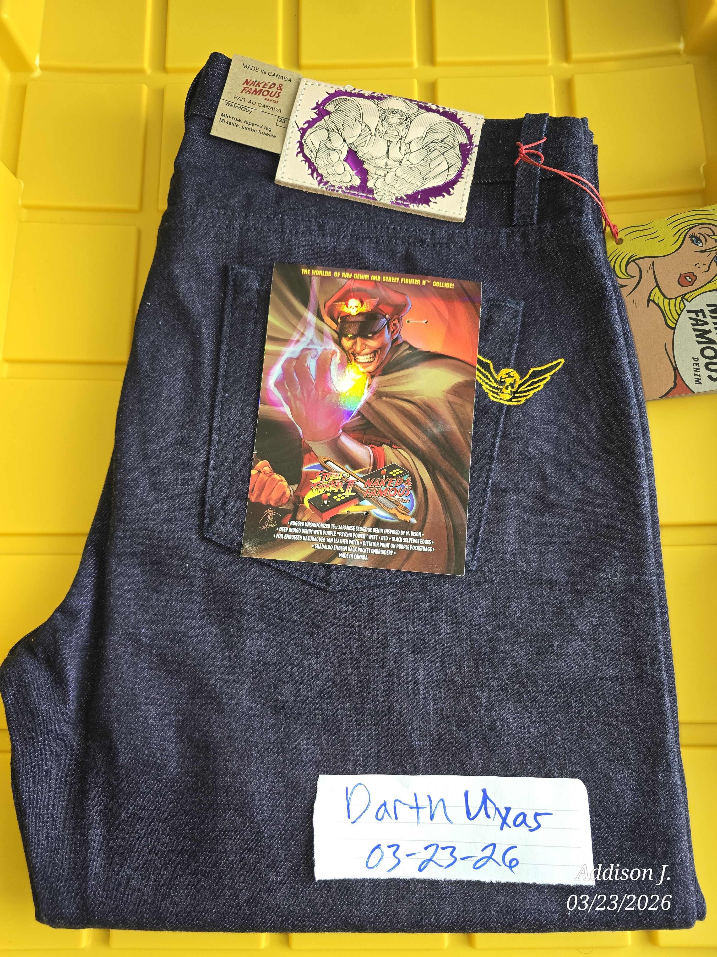 M. Bison Selvedge 2018 Release - Weird Guy Fit 33