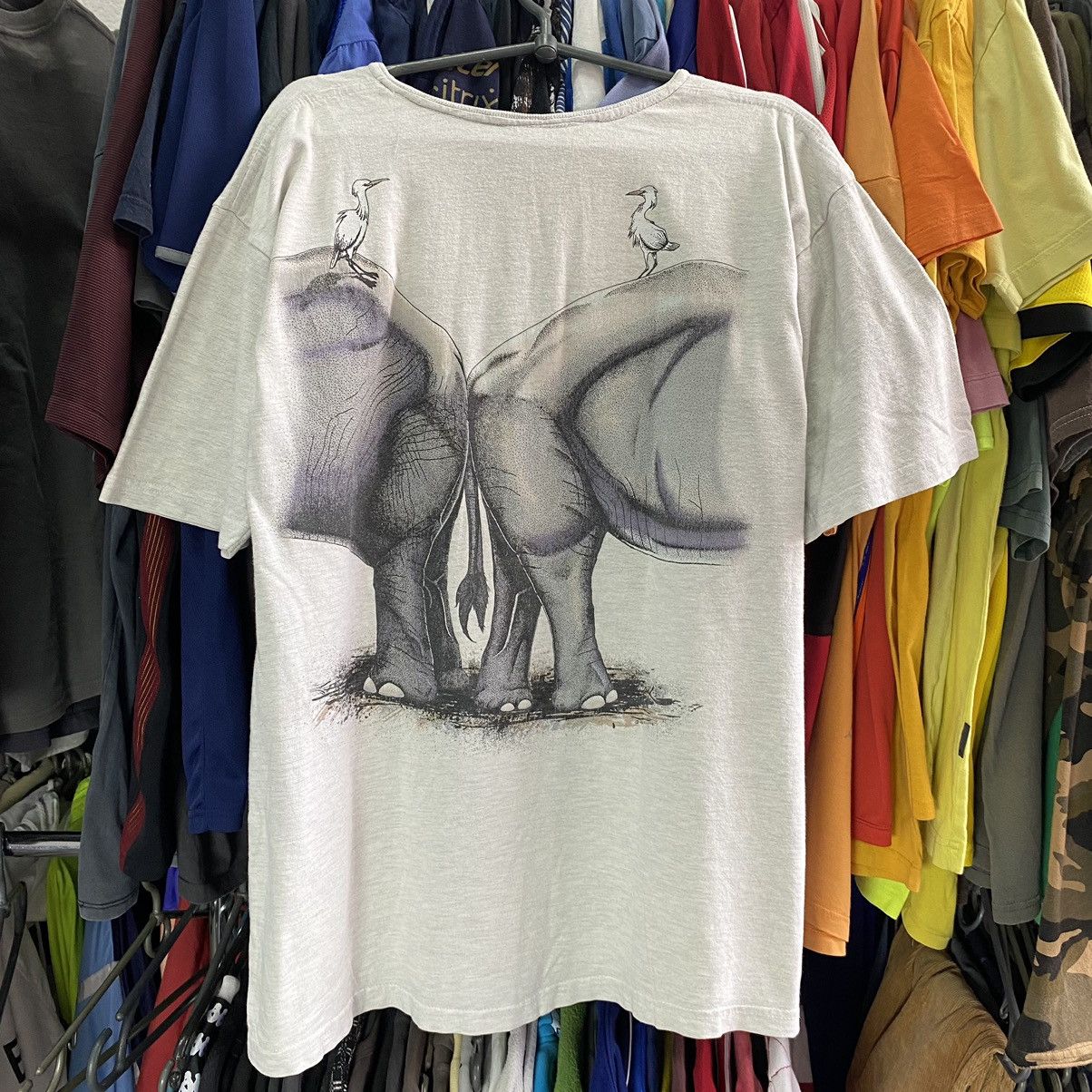 Vintage Vintage Harleguin 1992 Big Elephant logo Nature tee Size US XL / EU 56 / 4 - 2 Thumbnail