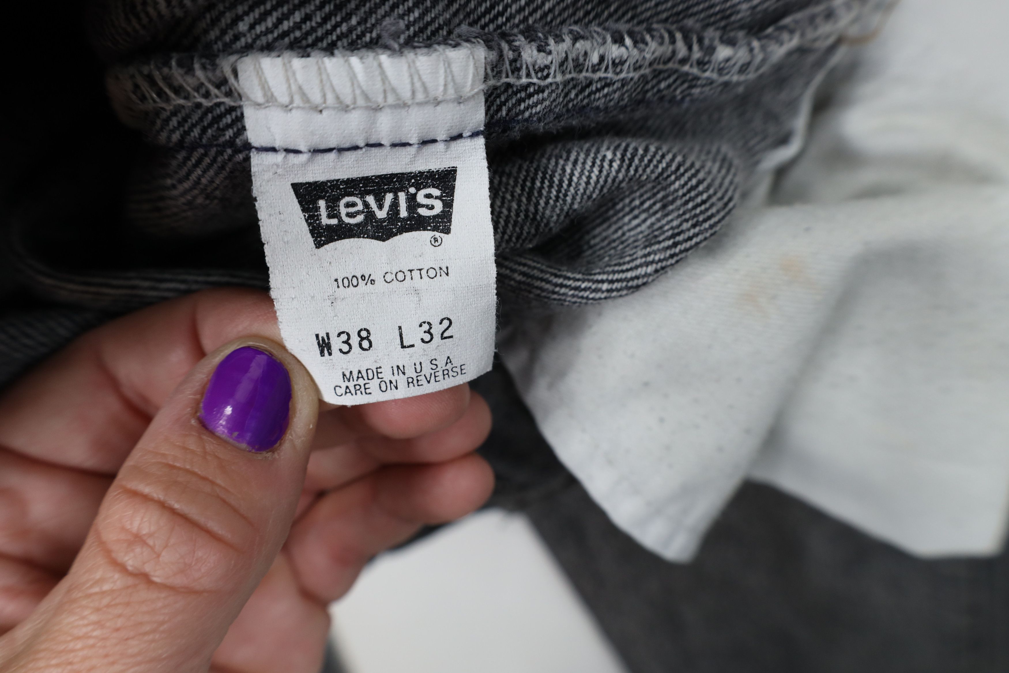 Levi's Vintage 80s Levis 505 Wash Regular Straight Leg Jeans USA Size US 38 / EU 54 - 8 Thumbnail