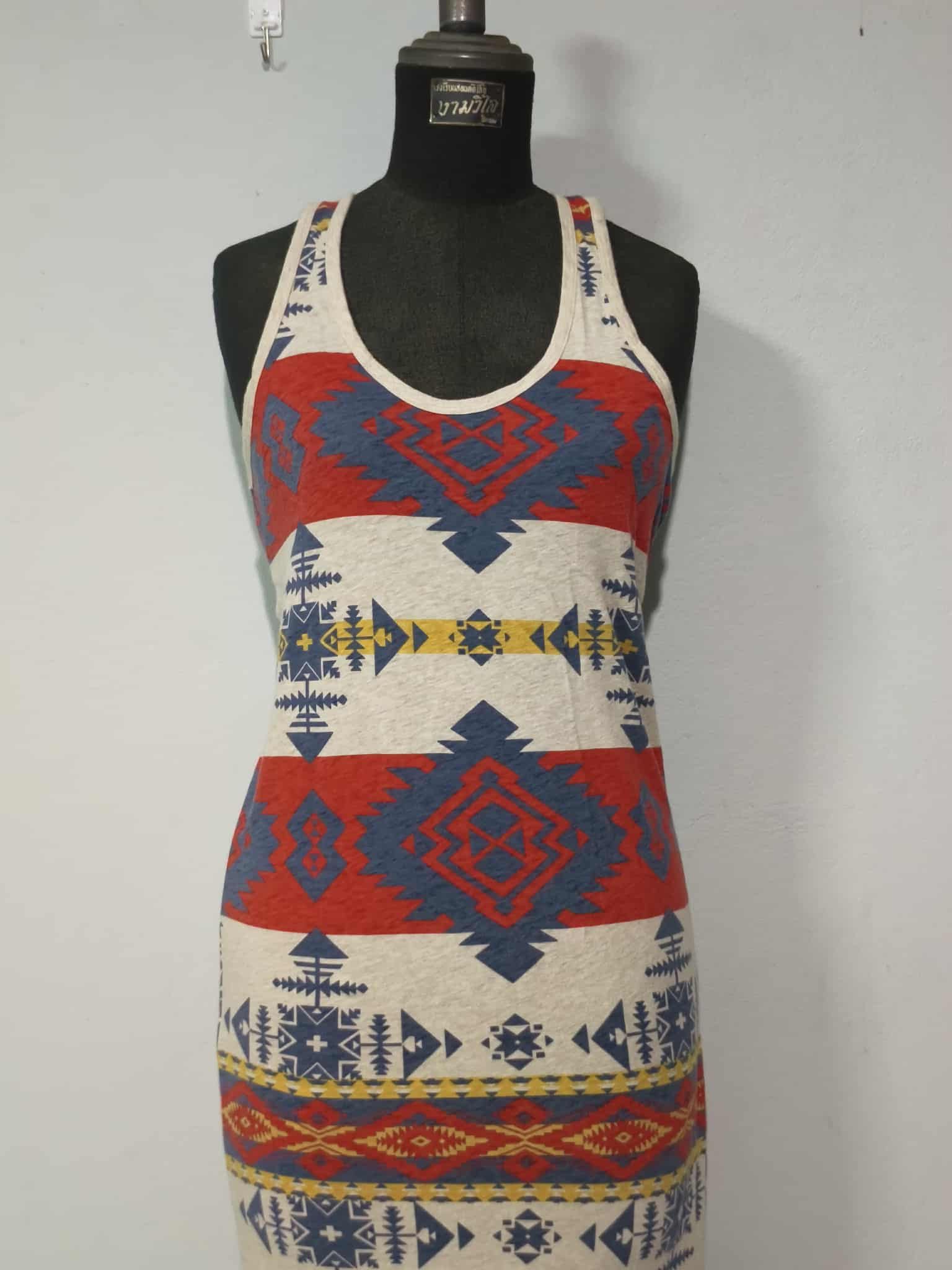 Denim & Supply Ralph Lauren Denim & Supply Ralph Lauren Aztec Print Tank Dress Size XS / US 0-2 / IT 36-38 - 3 Thumbnail