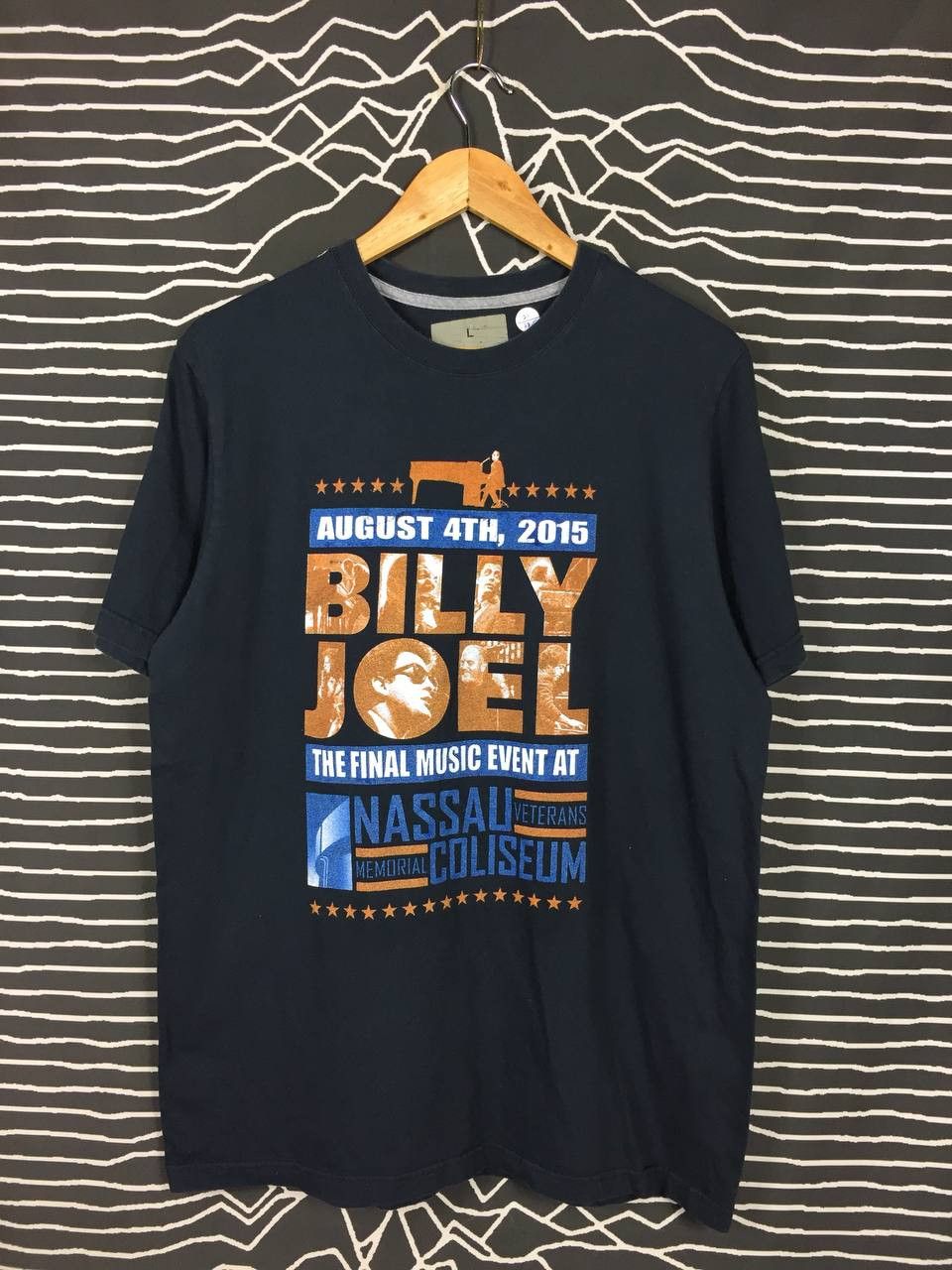 Band Tees Billy Joel Nassau Coliseum Final Concert Long Island NY Tee Size US L / EU 52-54 / 3 - 2 Thumbnail