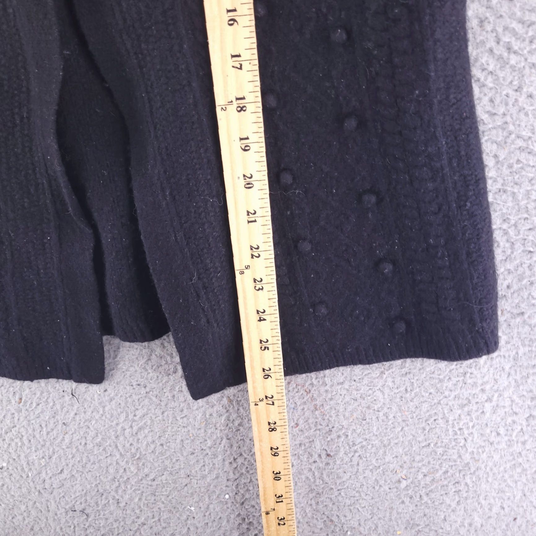 Lacoste Lacoste Sweater Womens Small Black Wool Knit Cardigan S Wool Black Womens Small CardiganSweater Size S / US 4 / IT 40 - 7 Thumbnail