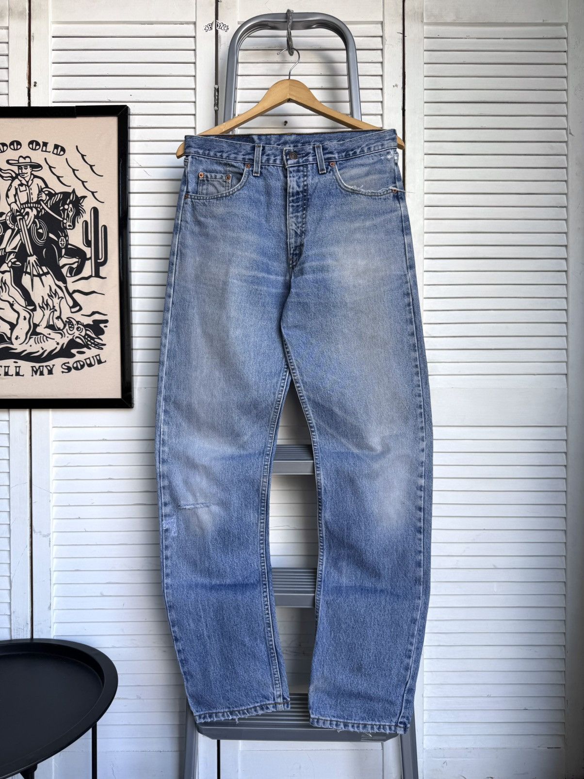 Levi's Vintage 90s Levi’s 615 Light Blue Denim Jeans Pants USA Size US 33 - 2 Thumbnail