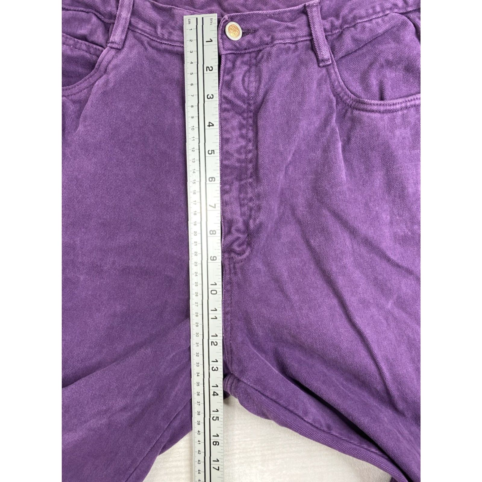 Bill Blass VINTAGE Bill Blass Jeans Womens 16 Purple High Rise Mom Denim 30 Inseam 5-Pocket Size 38" / US 16 / IT 52 - 6 Thumbnail