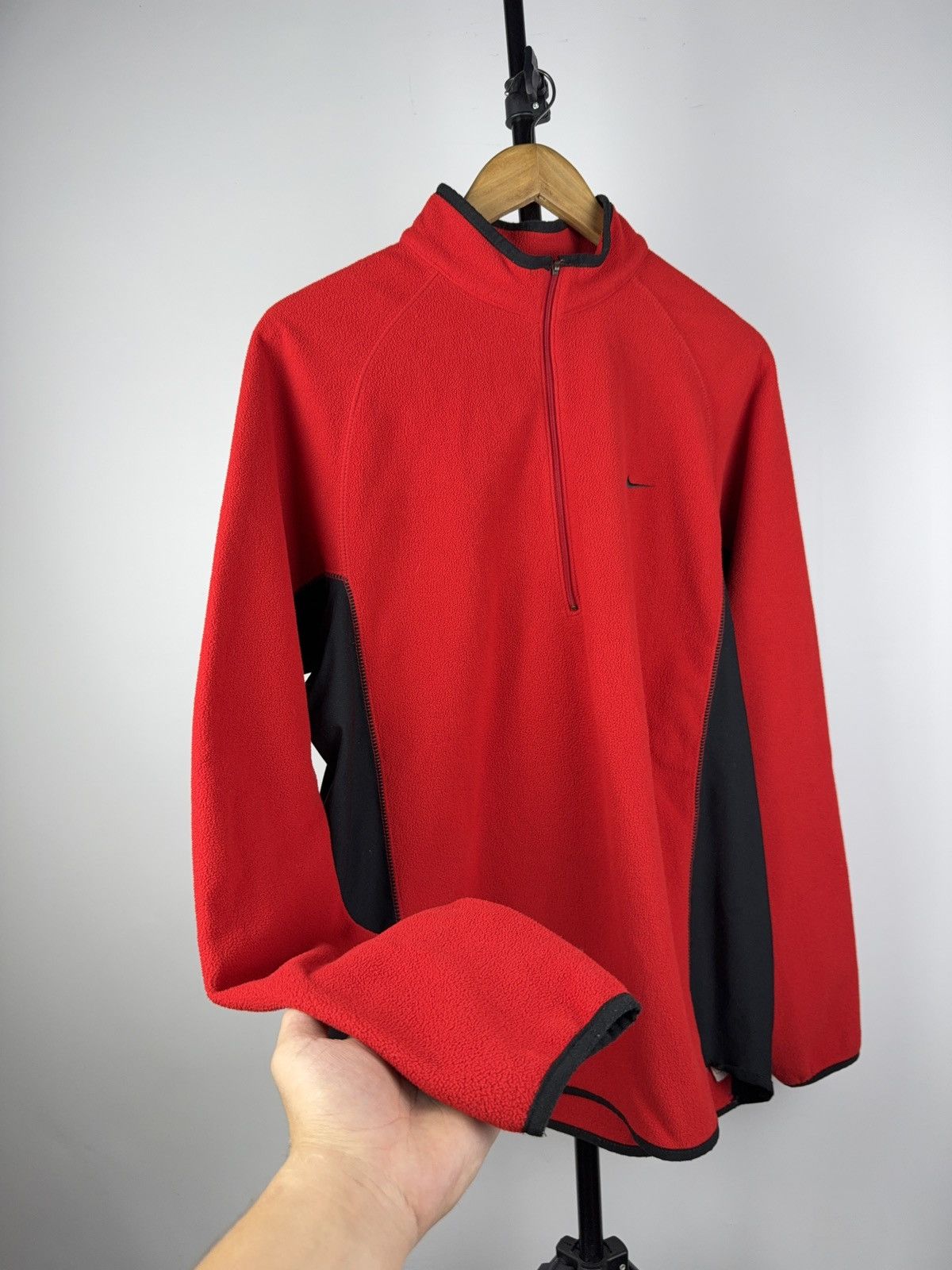 Nike Vintage 00s Y2K Nike ACG Drill Retro Fleece sweatshirt Size US L / EU 52-54 / 3 - 3 Thumbnail