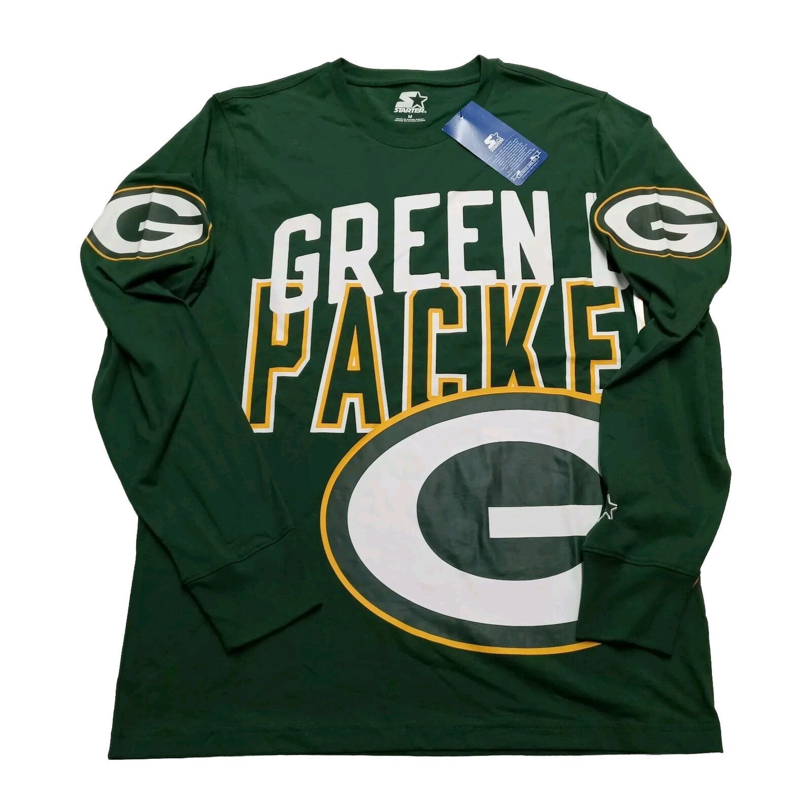 Starter STARTER Green Bay Packers Graphic T-Shirt Men's M Green Tee Size US M / EU 48-50 / 2 - 1 Thumbnail