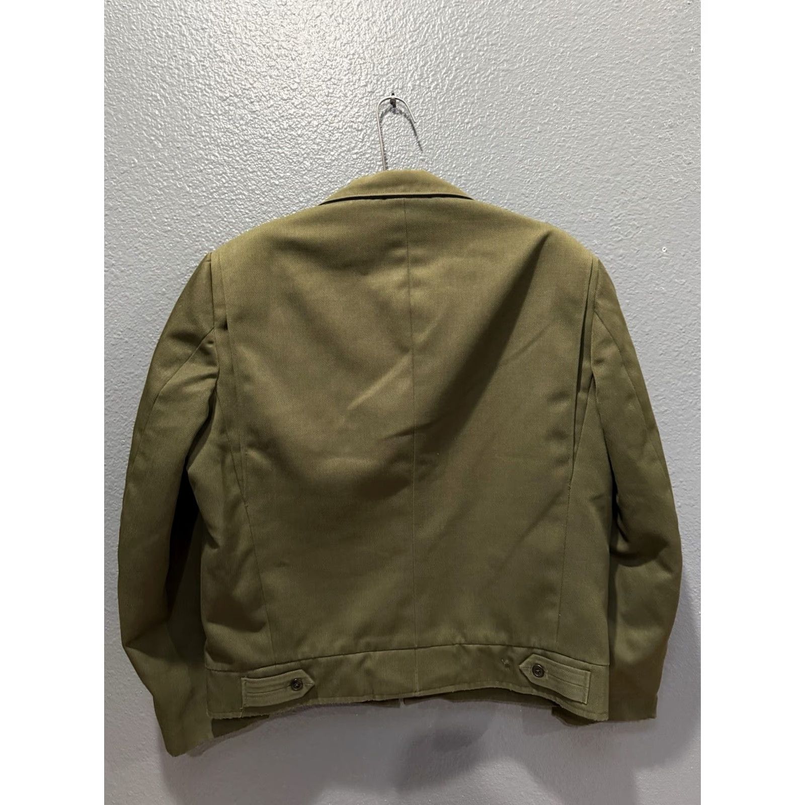 Vintage VINTAGE Green Whipcord Ike Zip Work Jacket Mens Medium USA Made Jacket Size US M / EU 48-50 / 2 - 4 Thumbnail
